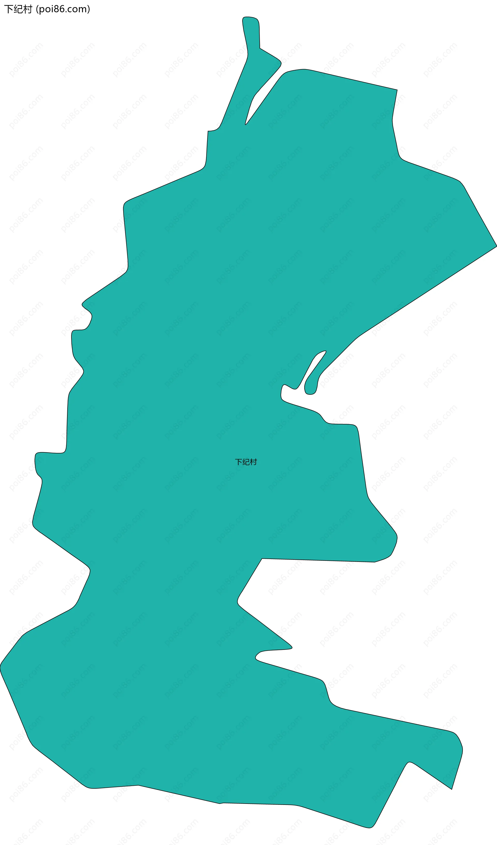 下纪村边界地图