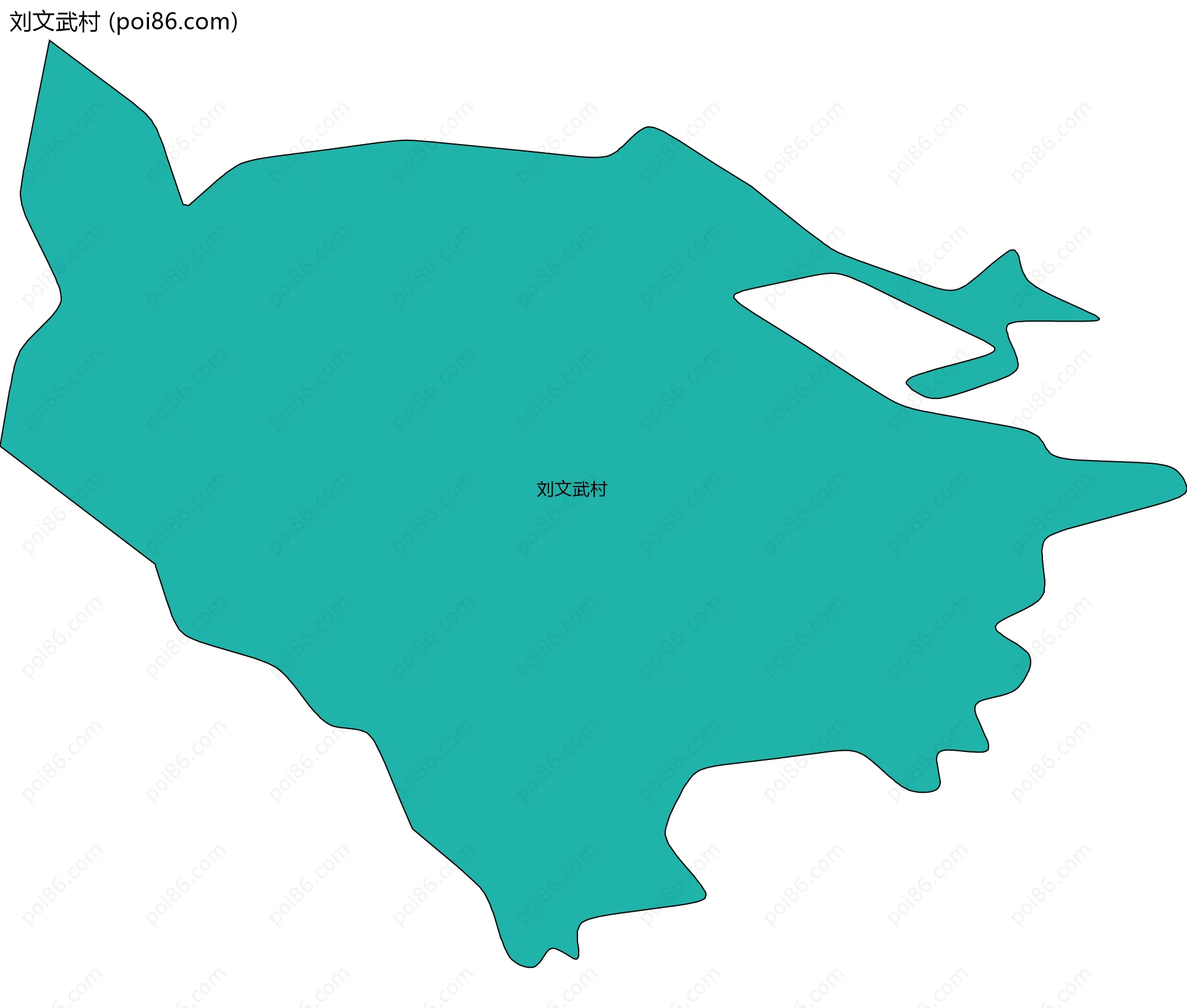 刘文武村边界地图