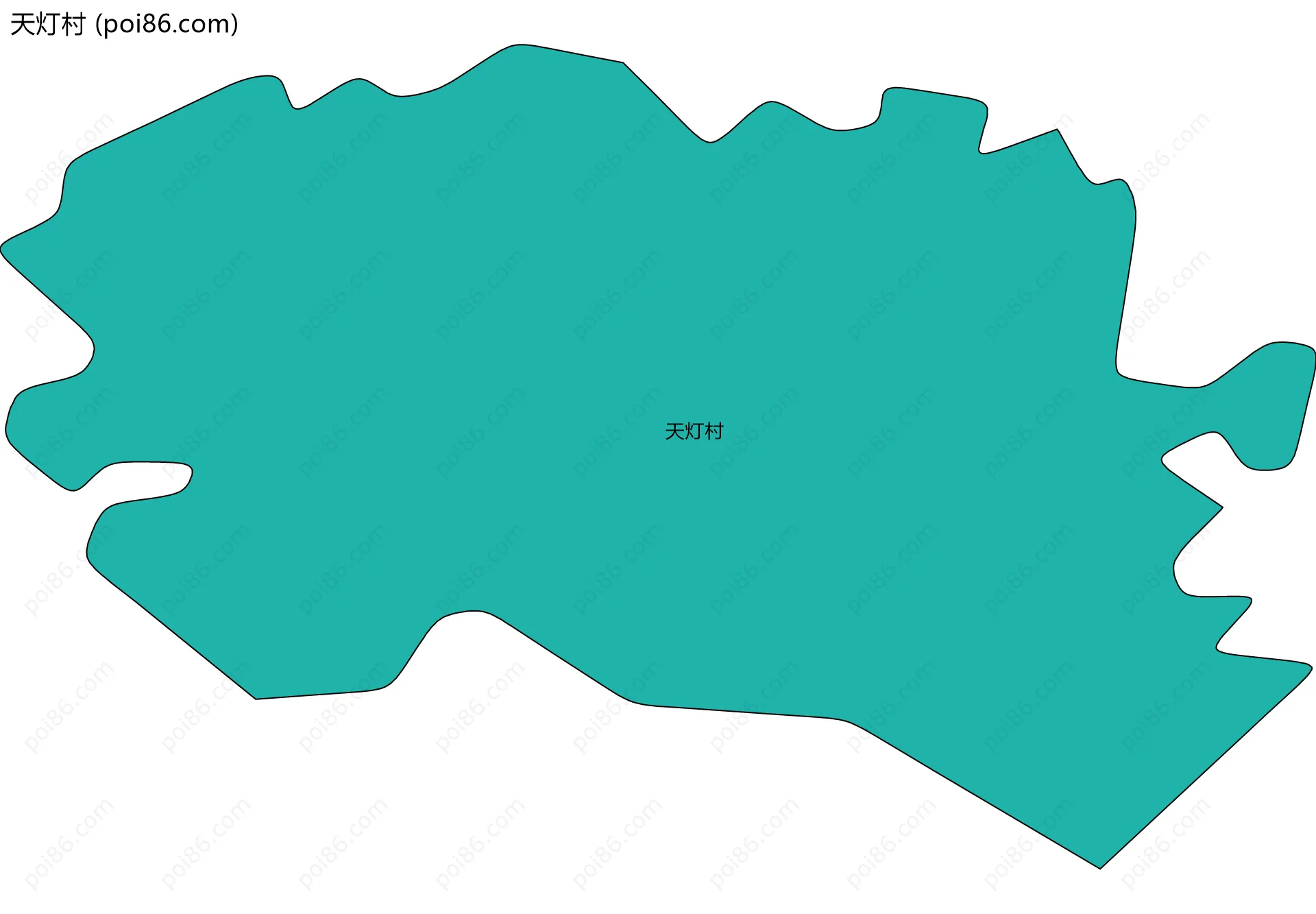 天灯村边界地图
