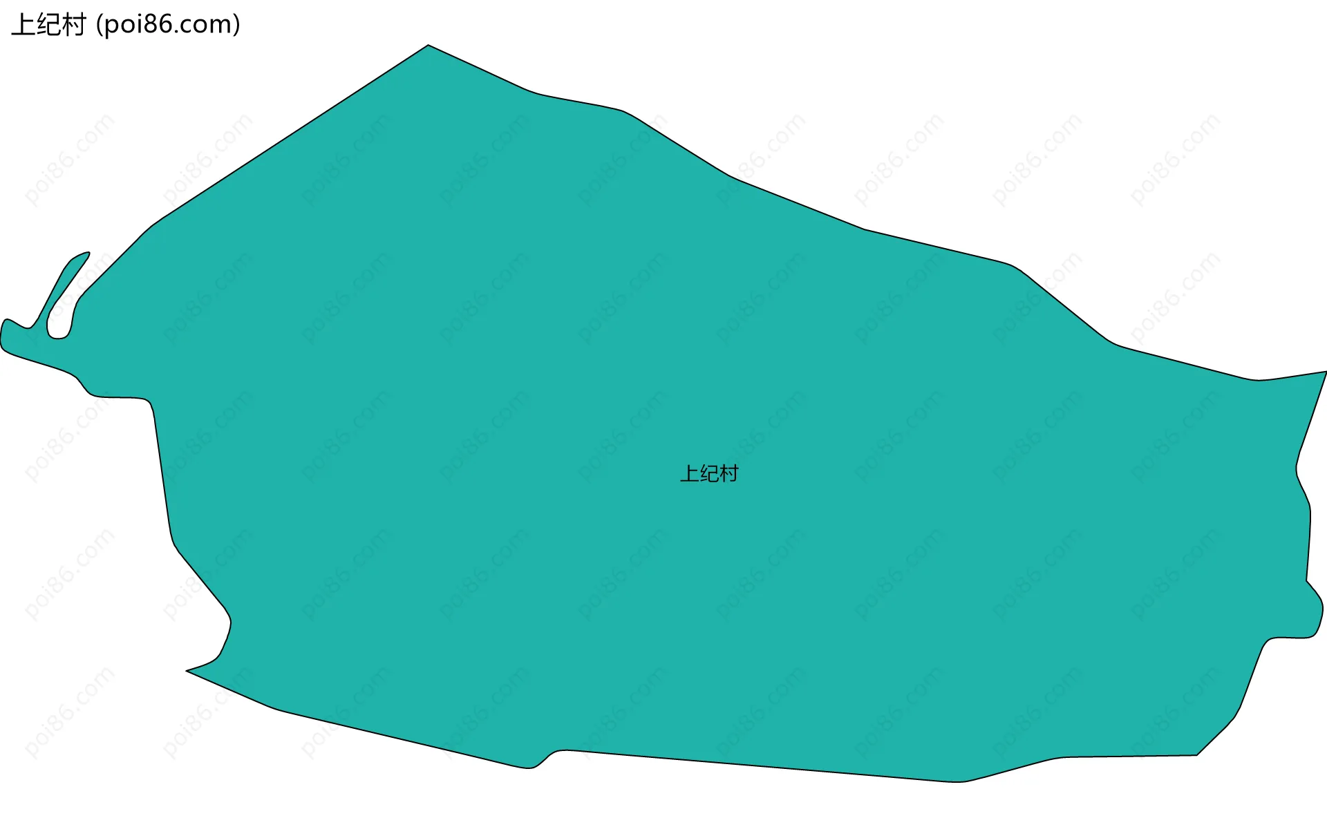 上纪村边界地图