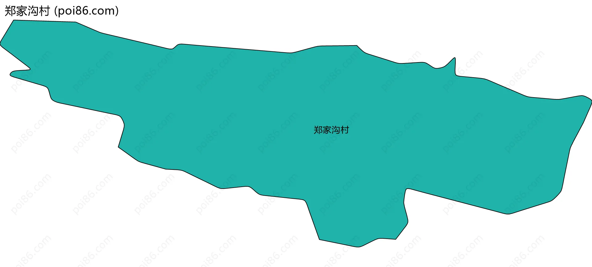 郑家沟村边界地图