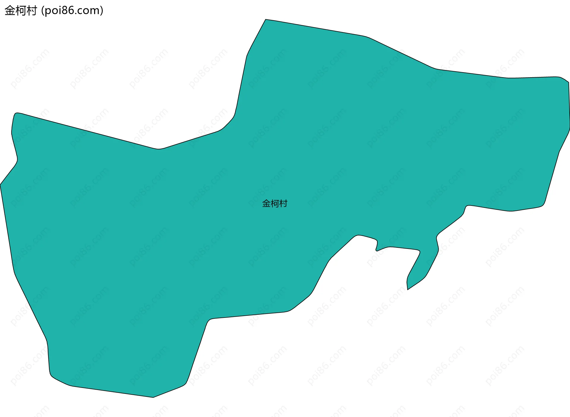 金柯村边界地图