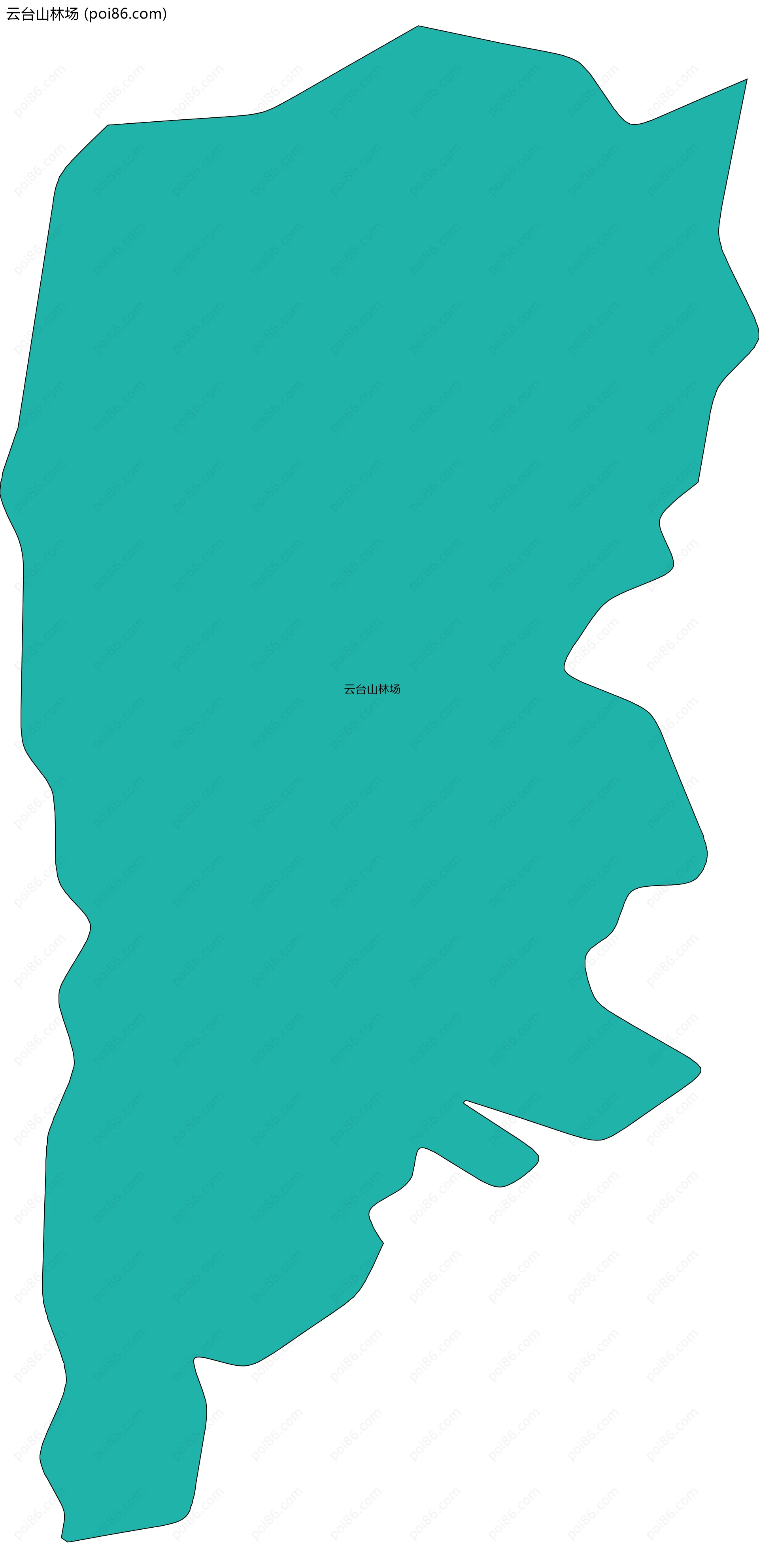 云台山林场边界地图