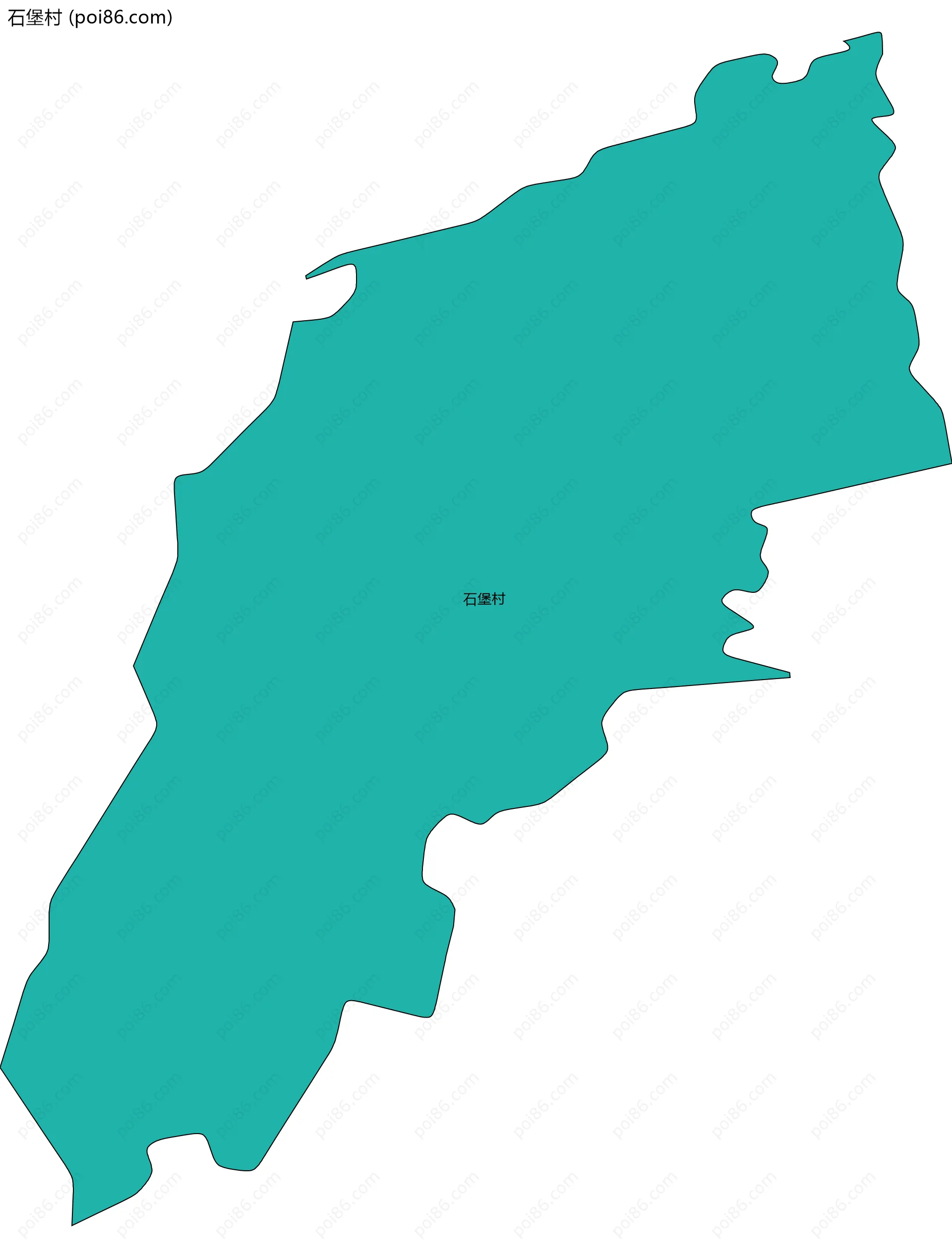 石堡村边界地图