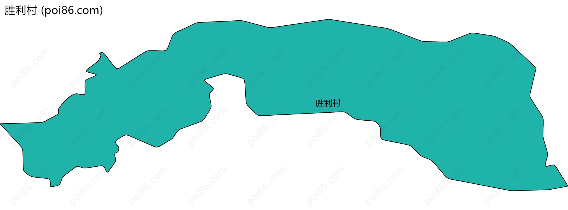 胜利村边界地图