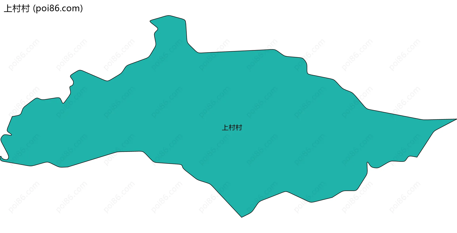 上村村边界地图