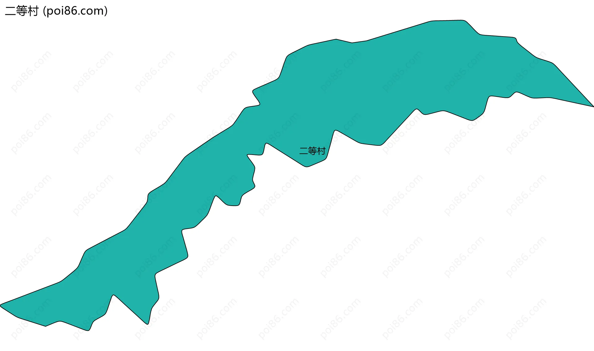 二等村边界地图