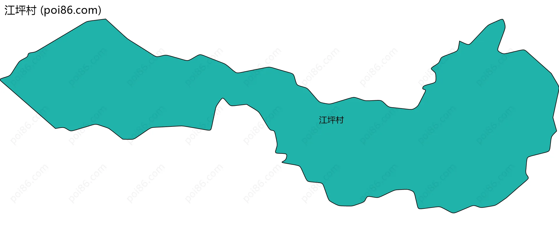 江坪村边界地图