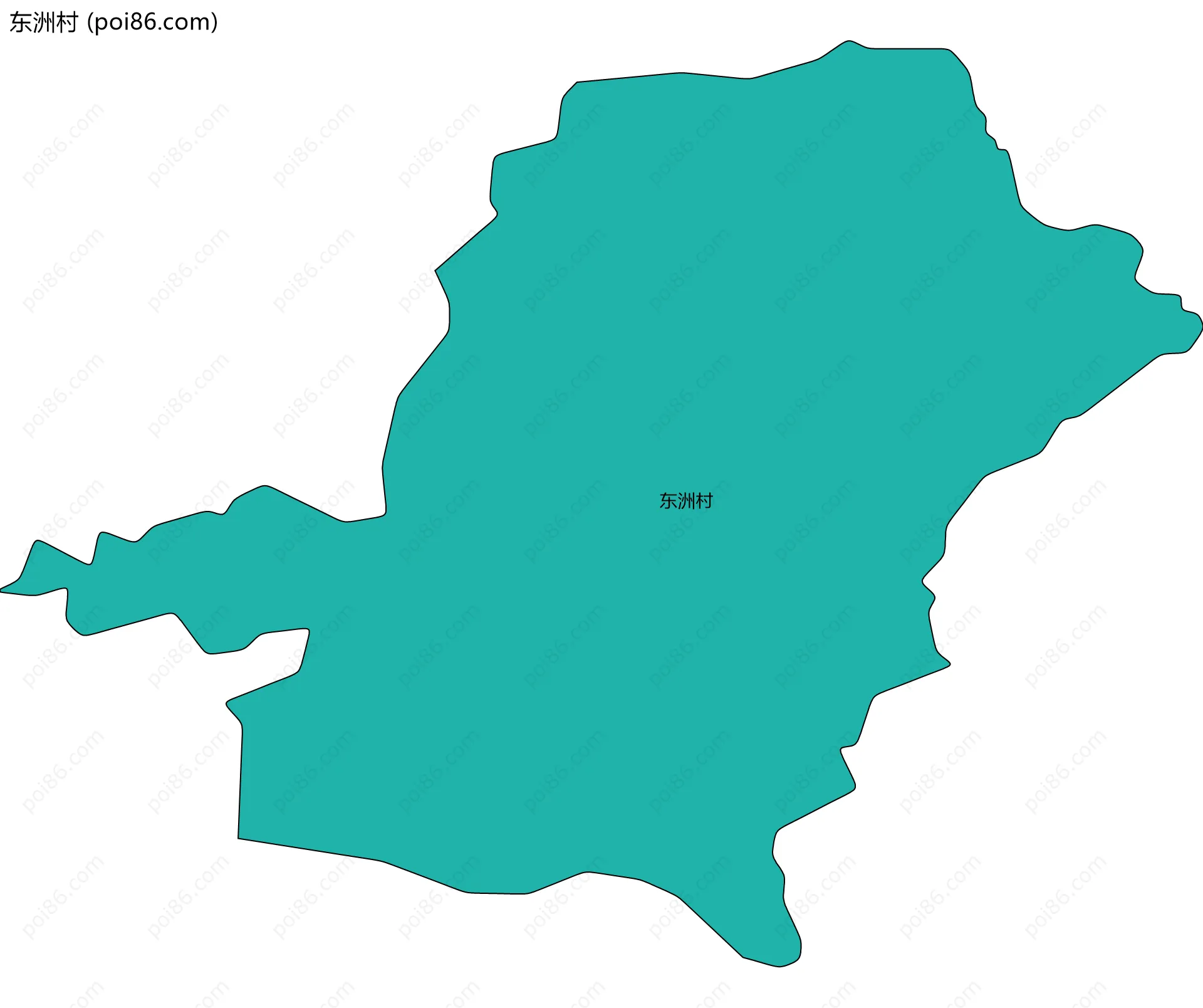 东洲村边界地图