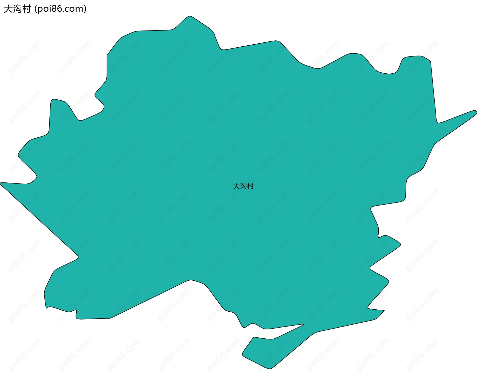 大沟村边界地图