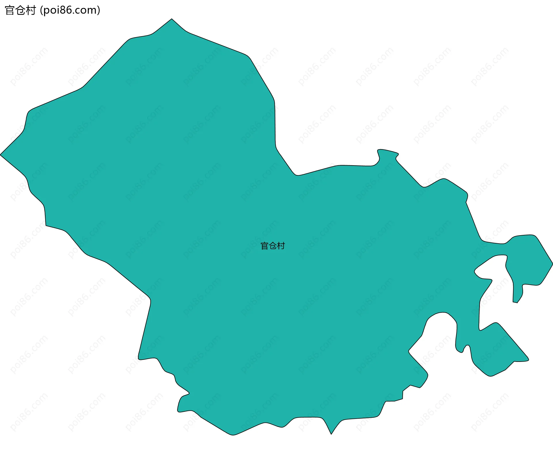 官仓村边界地图