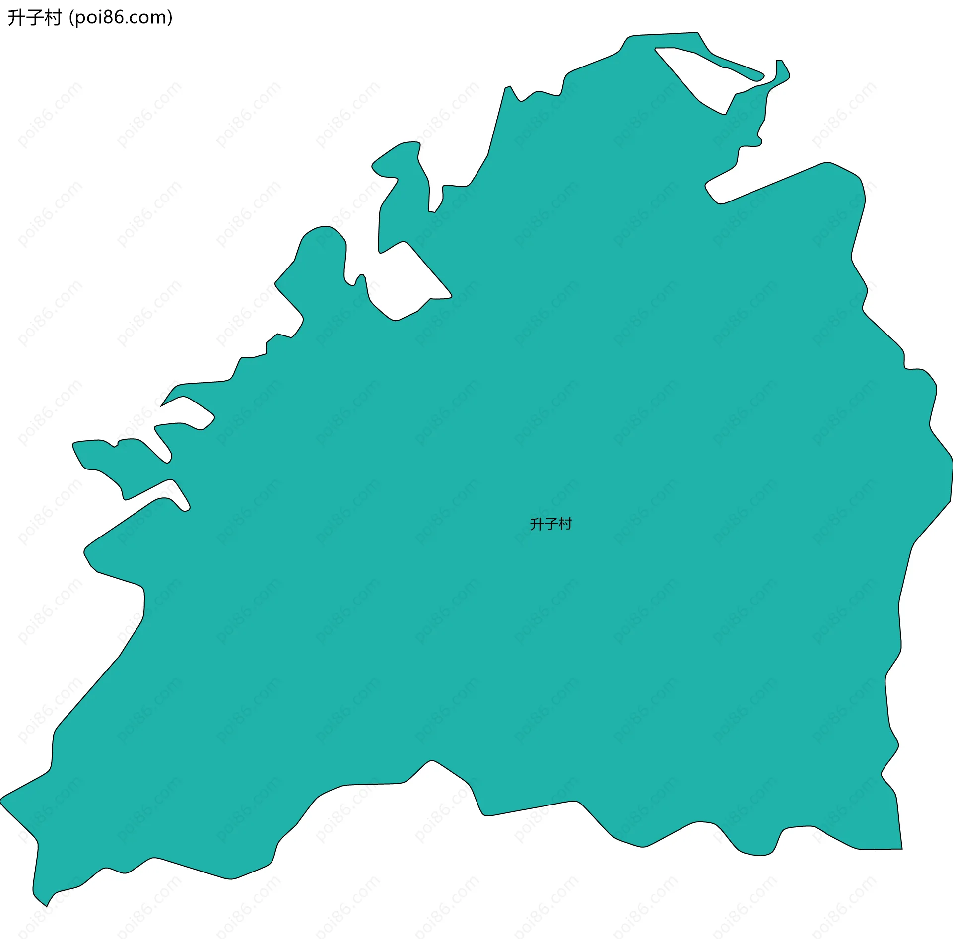升子村边界地图