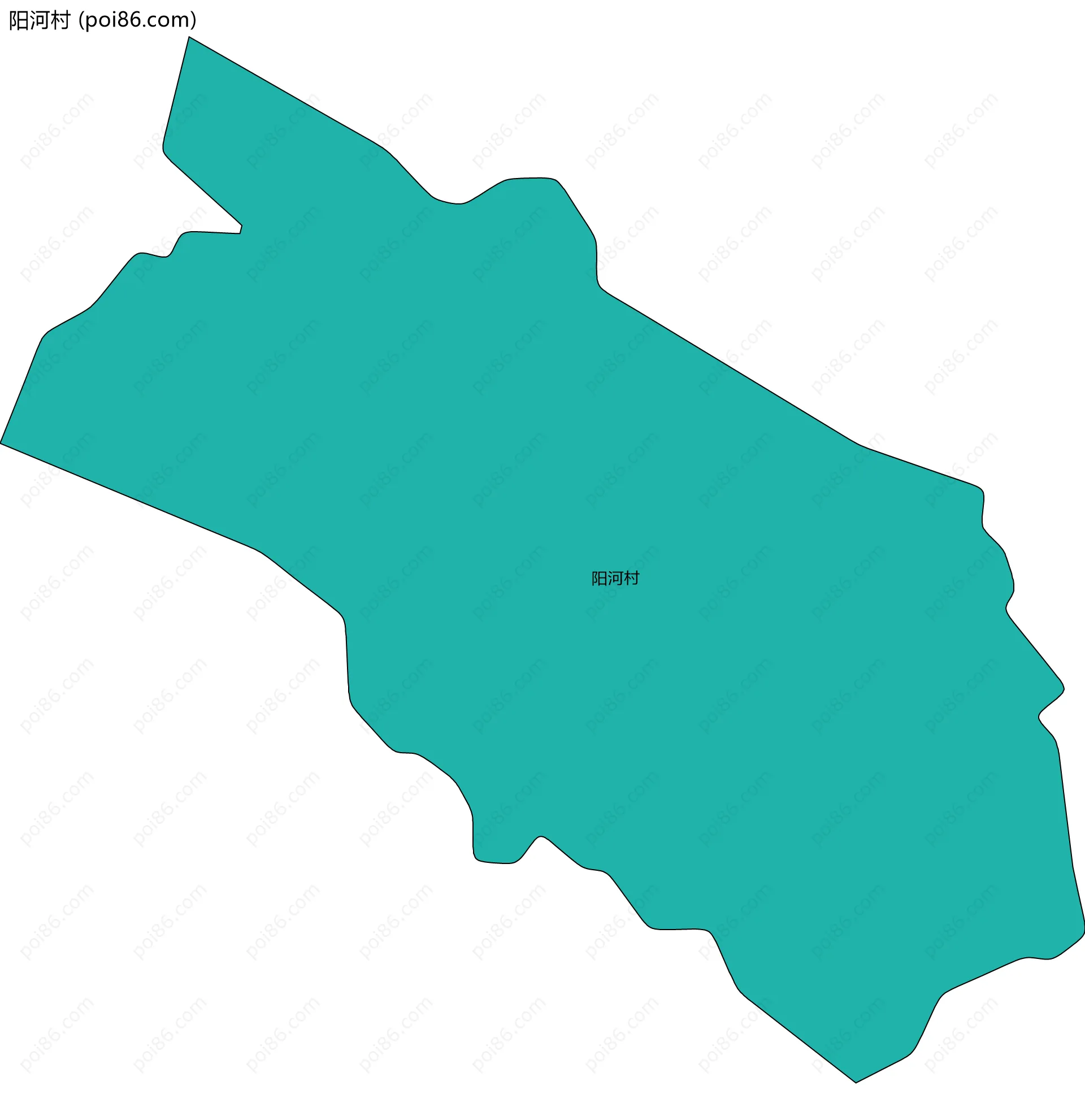 阳河村边界地图