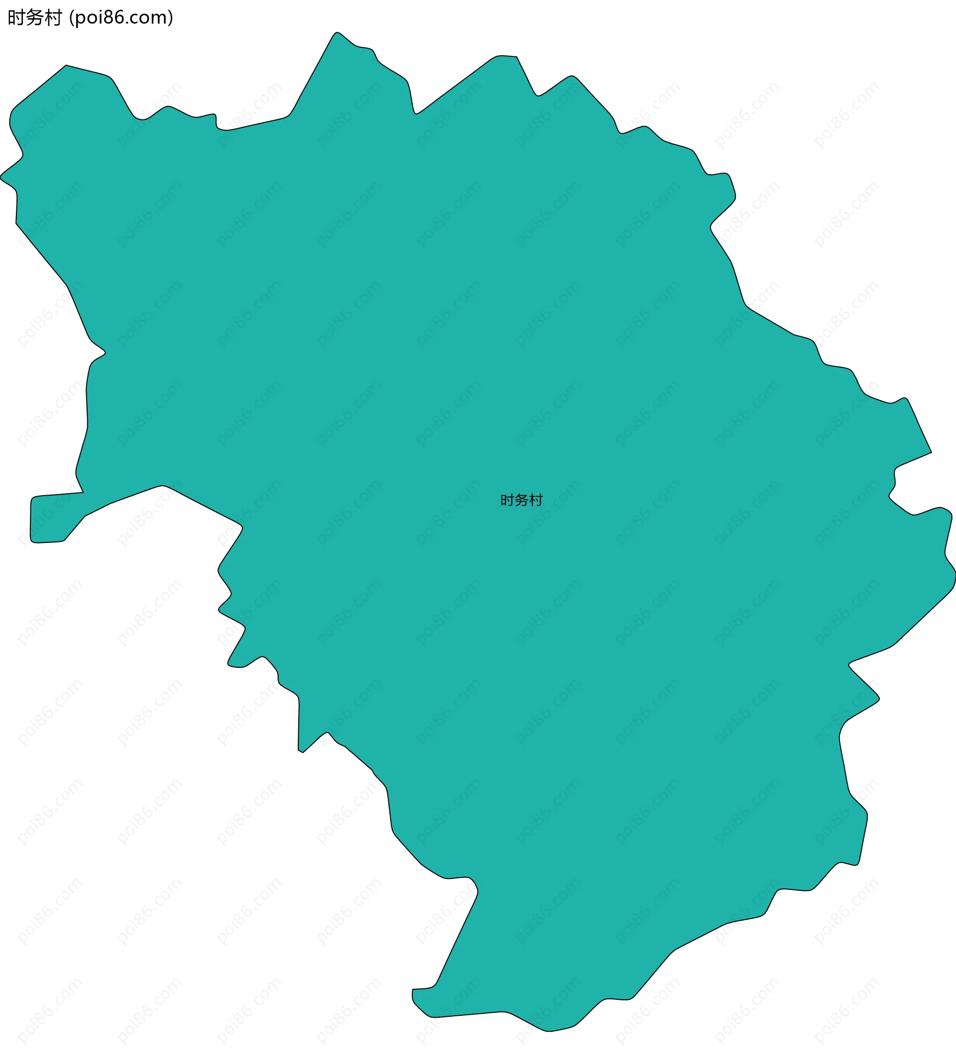 时务村边界地图