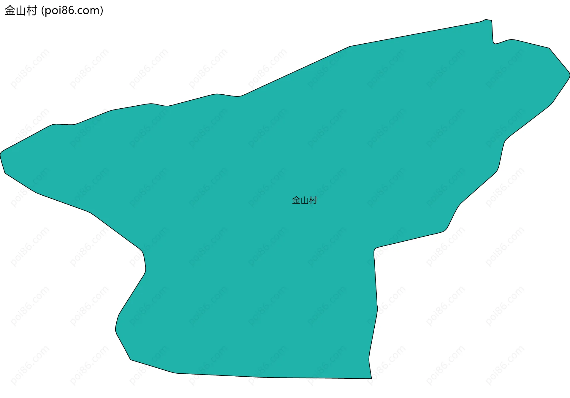 金山村边界地图