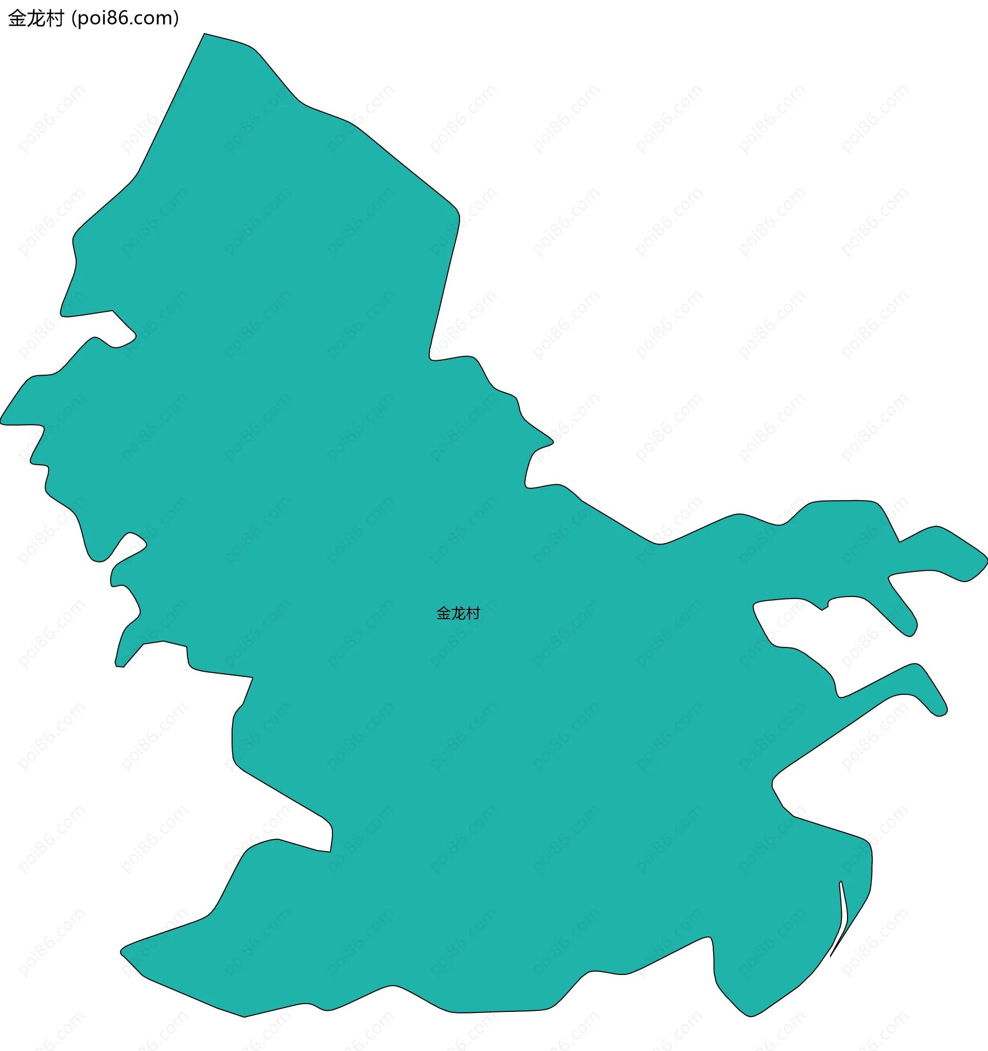 金龙村边界地图
