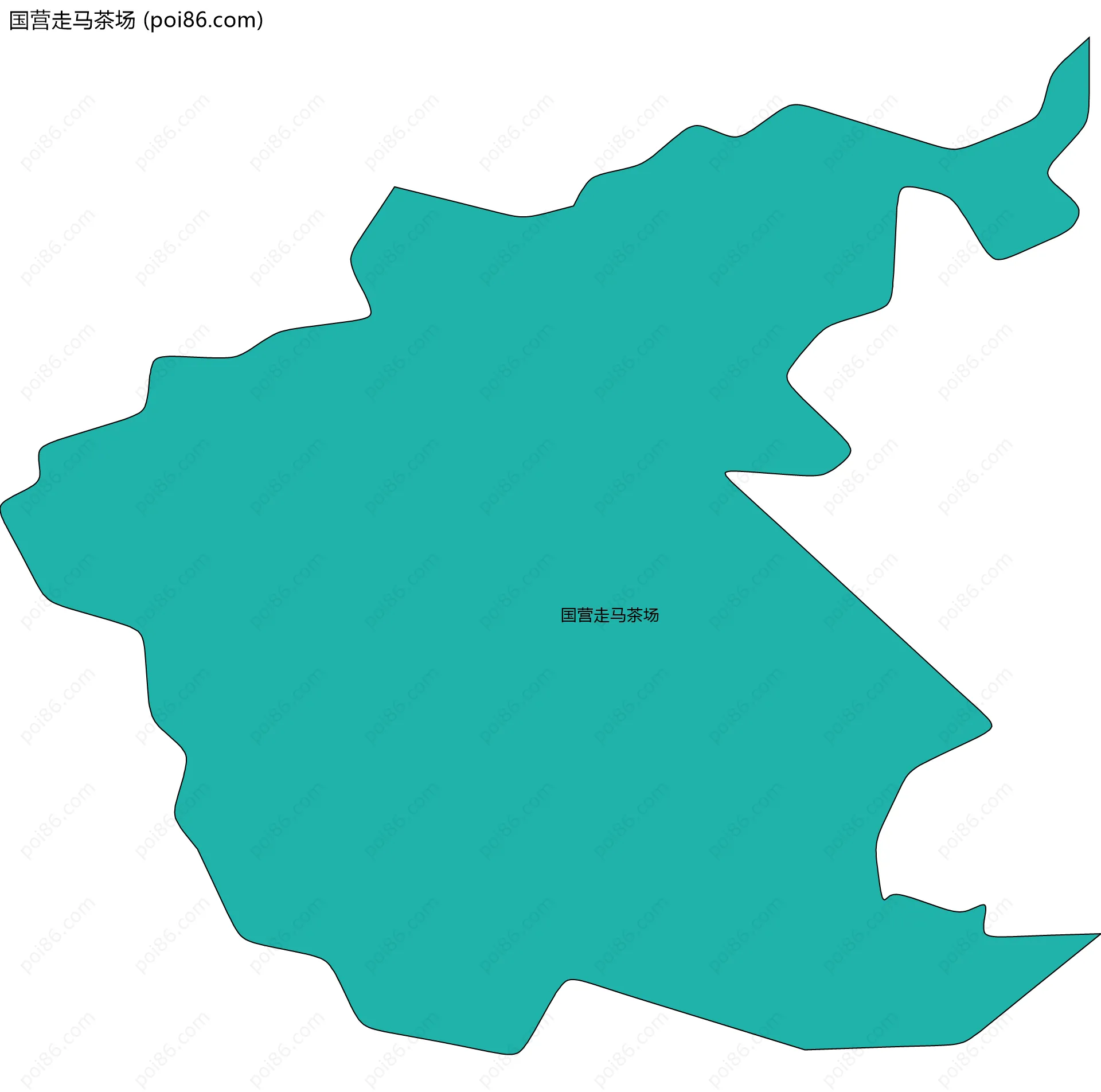 国营走马茶场边界地图