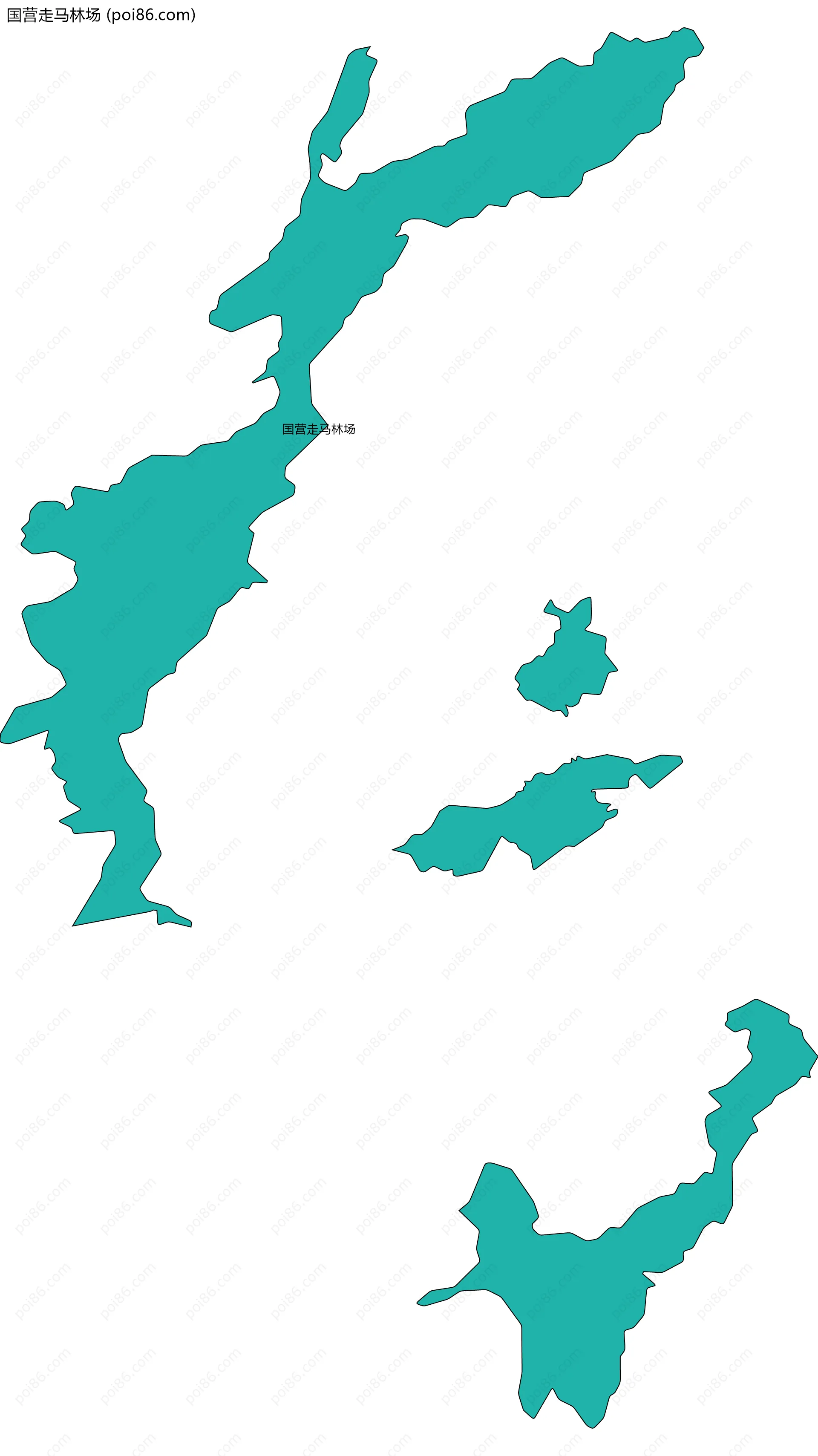 国营走马林场边界地图