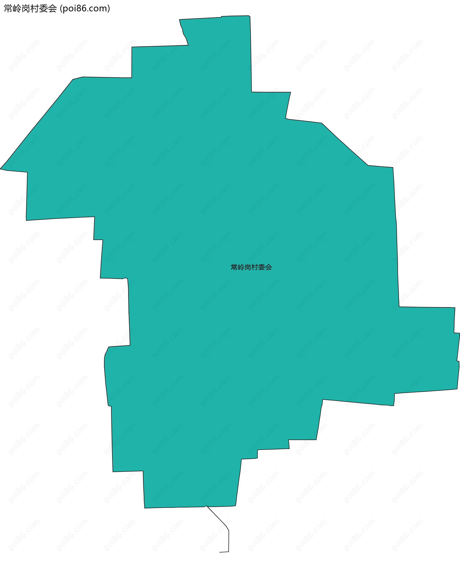 常岭岗村委会边界地图