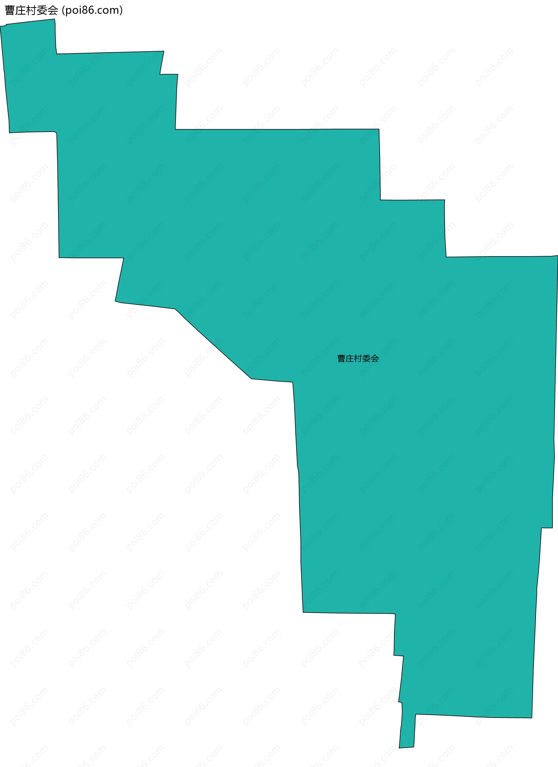 曹庄村委会边界地图