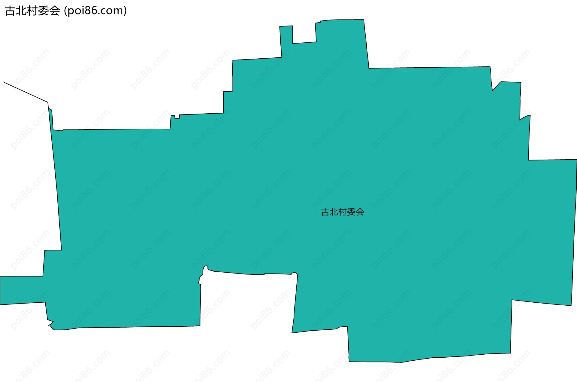 古北村委会边界地图