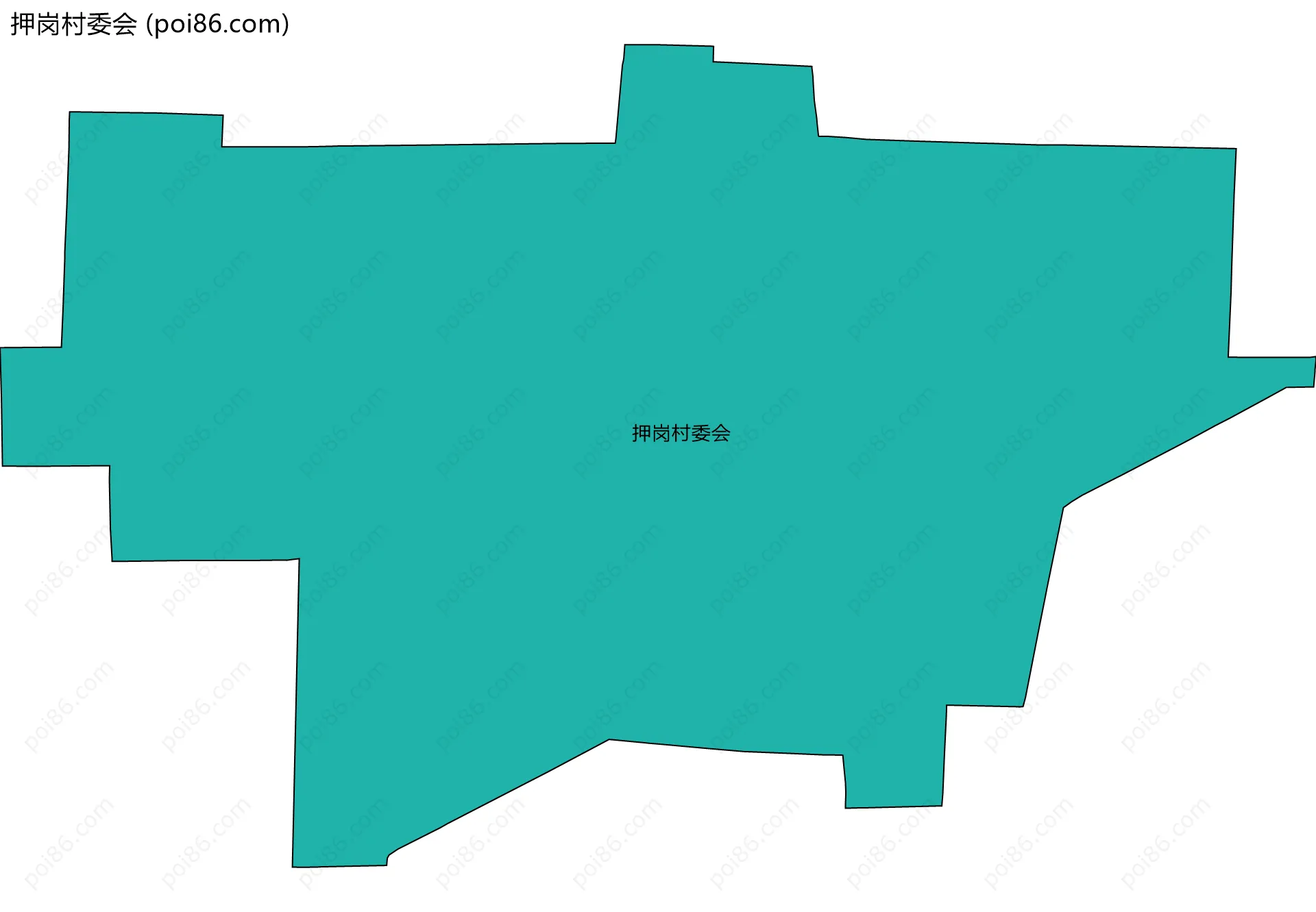 押岗村委会边界地图