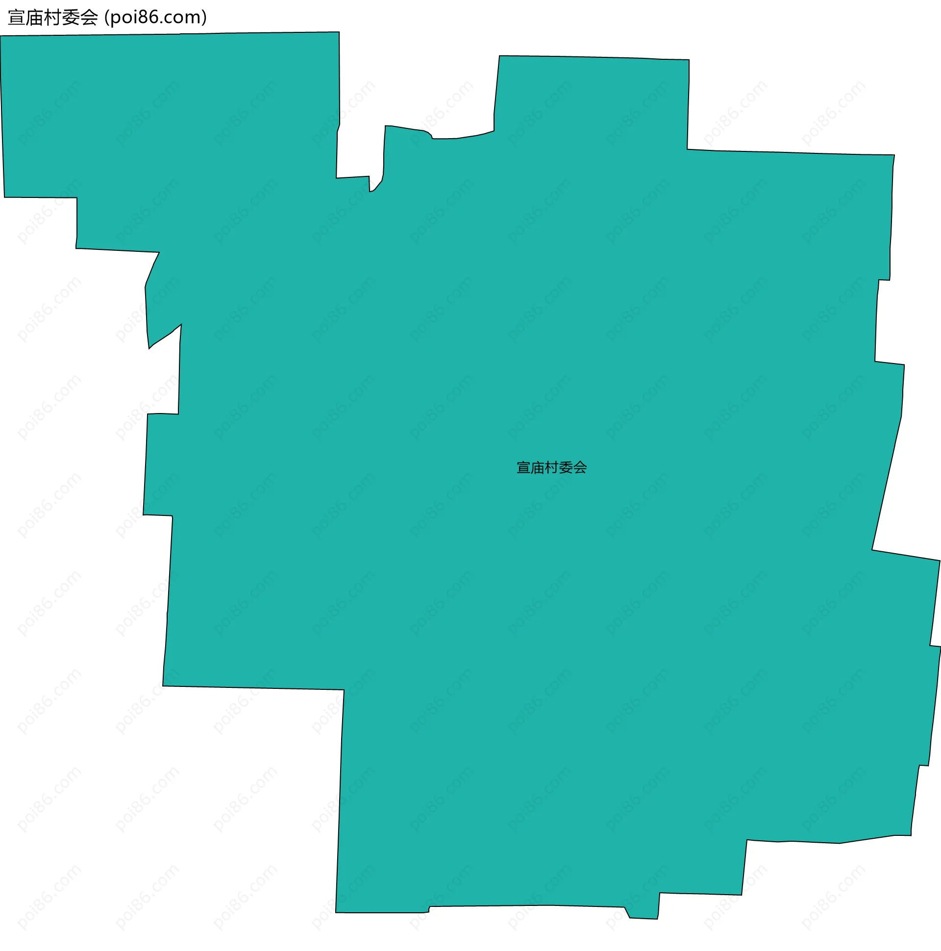 宣庙村委会边界地图