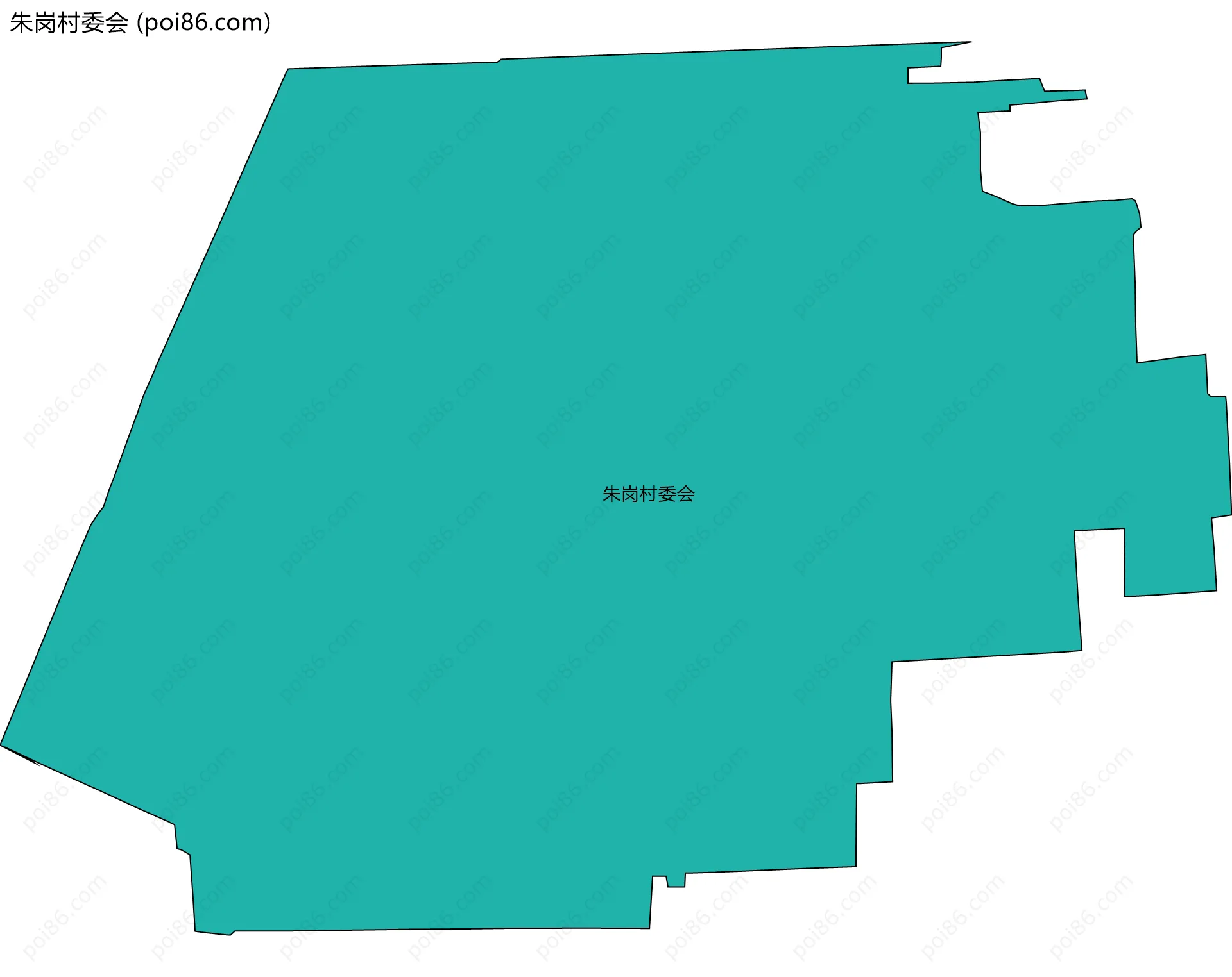 朱岗村委会边界地图