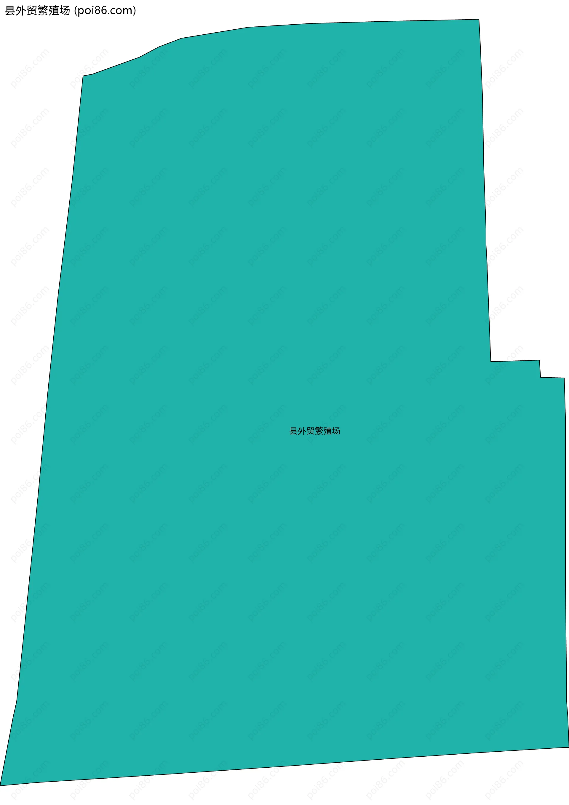 县外贸繁殖场边界地图