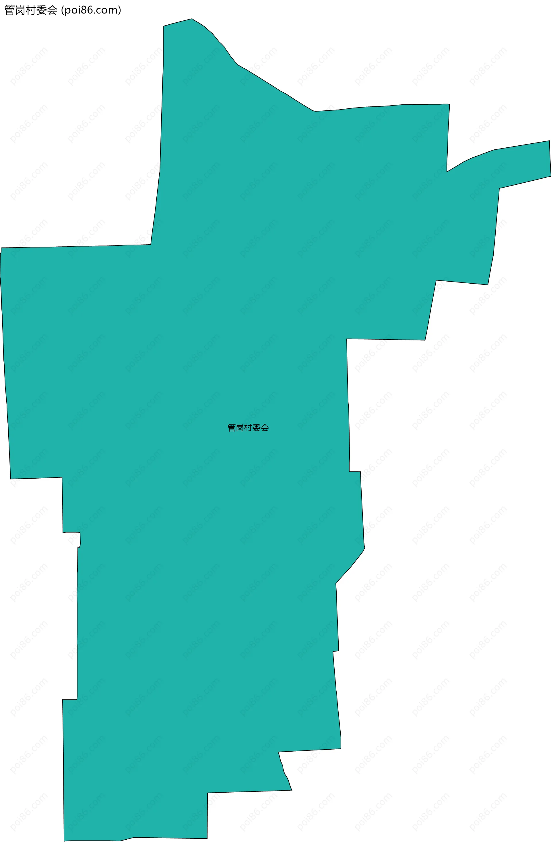 管岗村委会边界地图