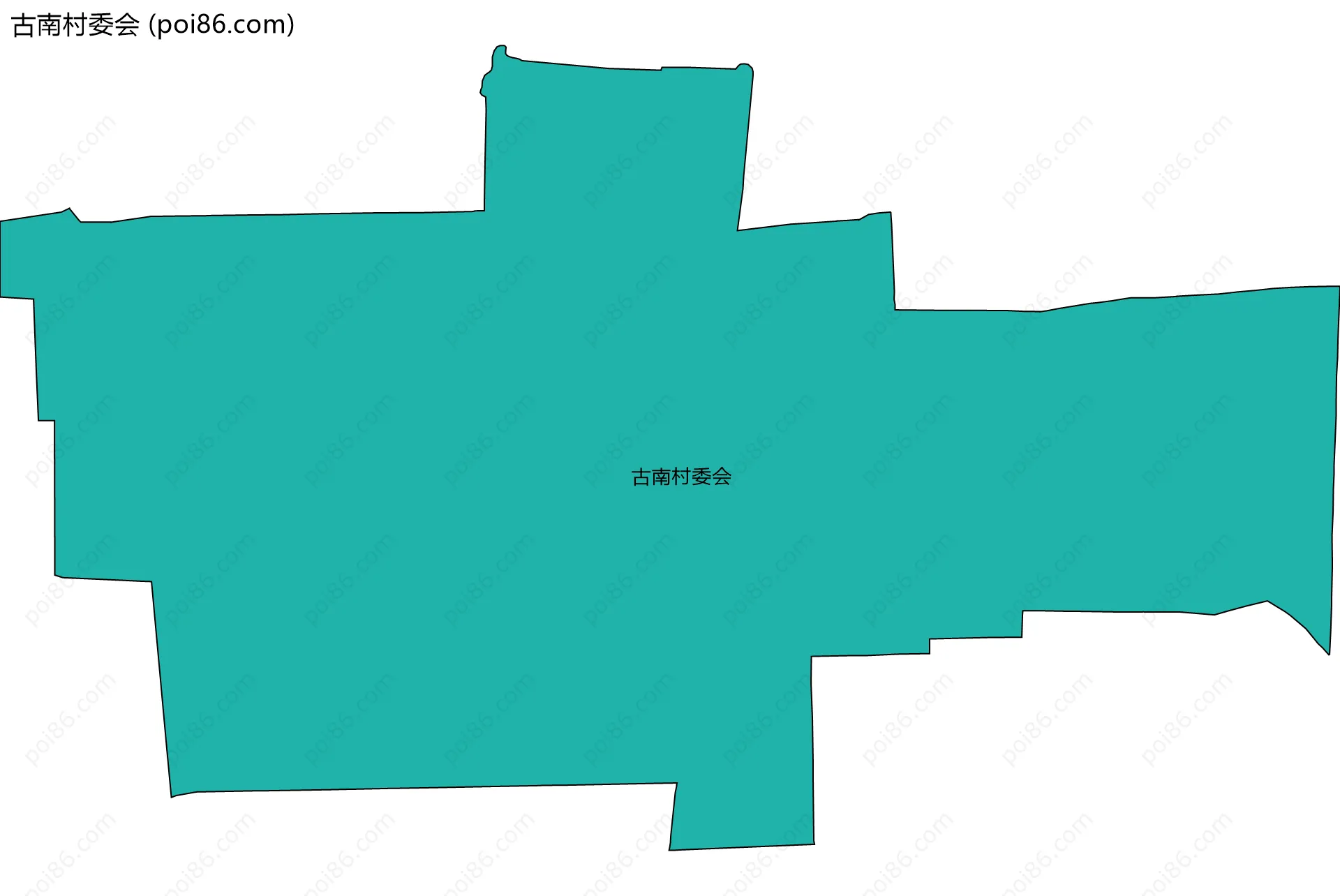 古南村委会边界地图