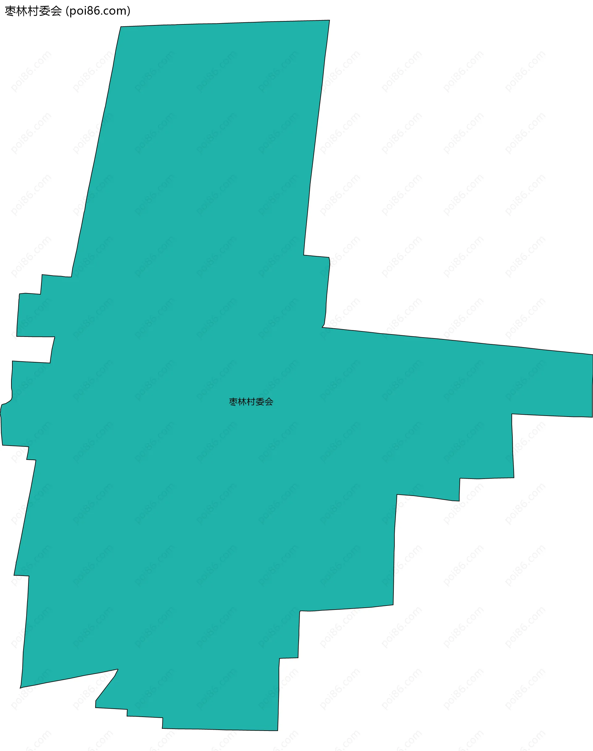 枣林村委会边界地图