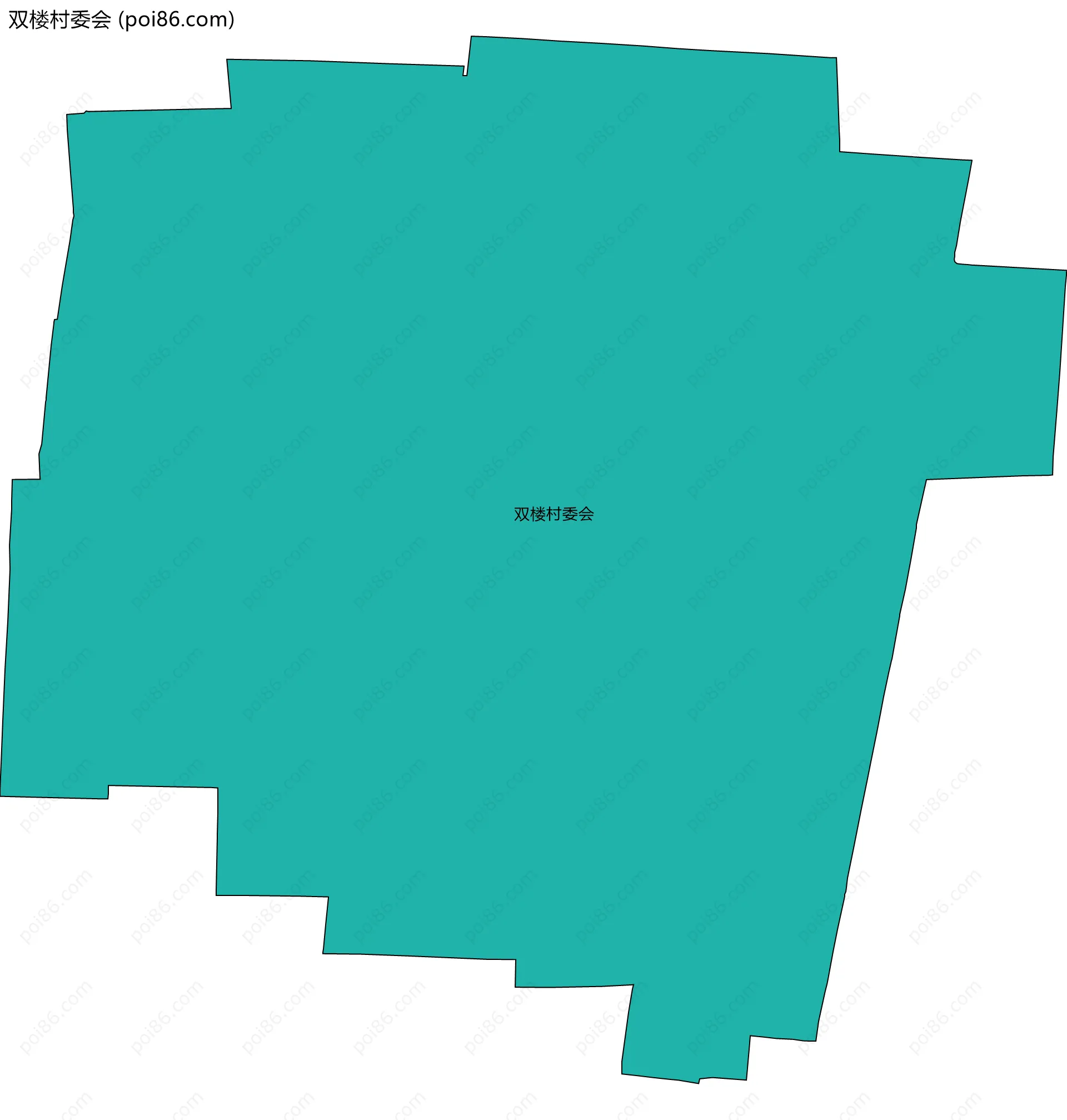 双楼村委会边界地图