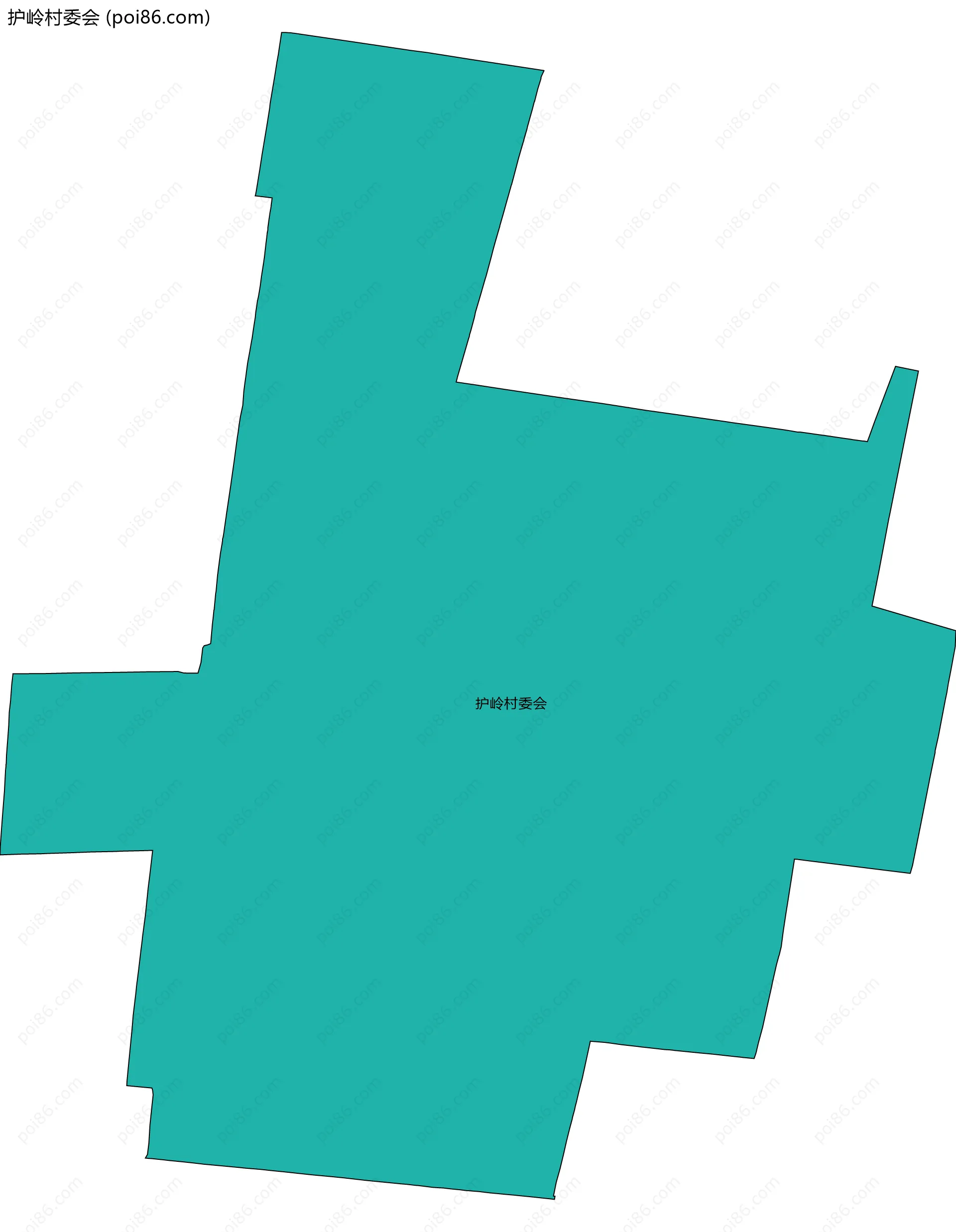 护岭村委会边界地图