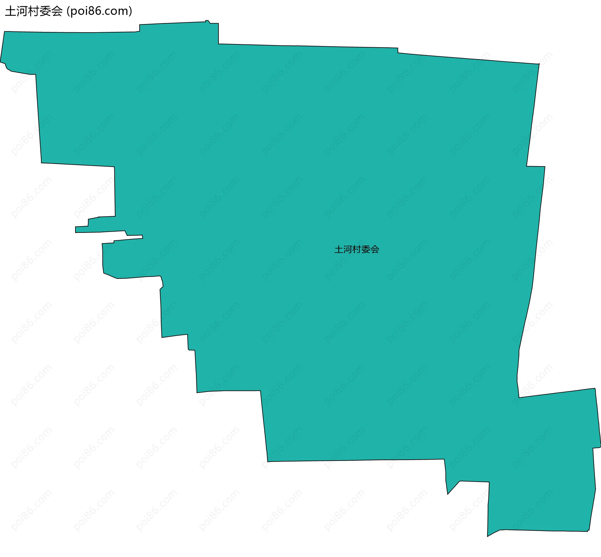 土河村委会边界地图