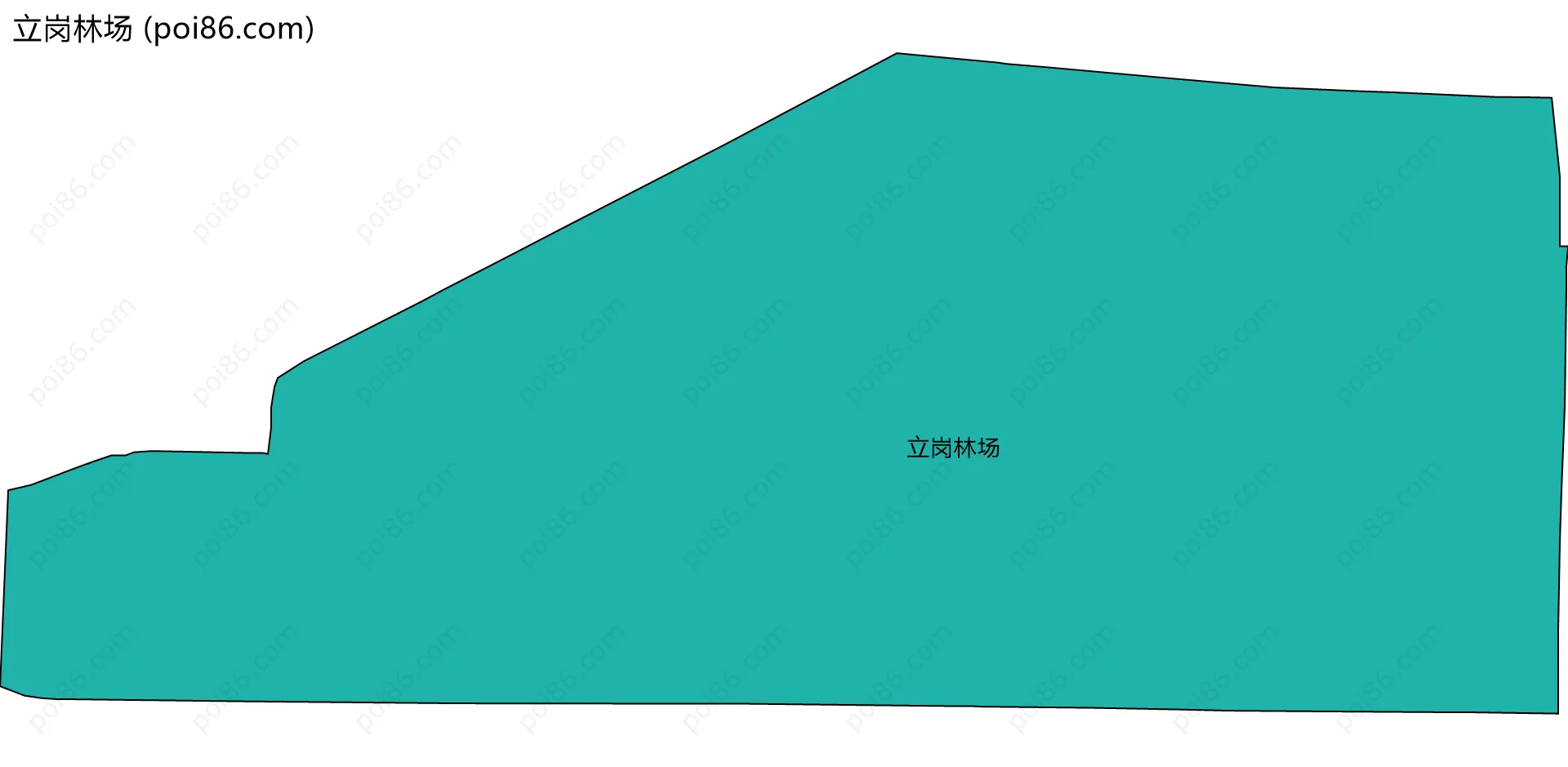 立岗林场边界地图