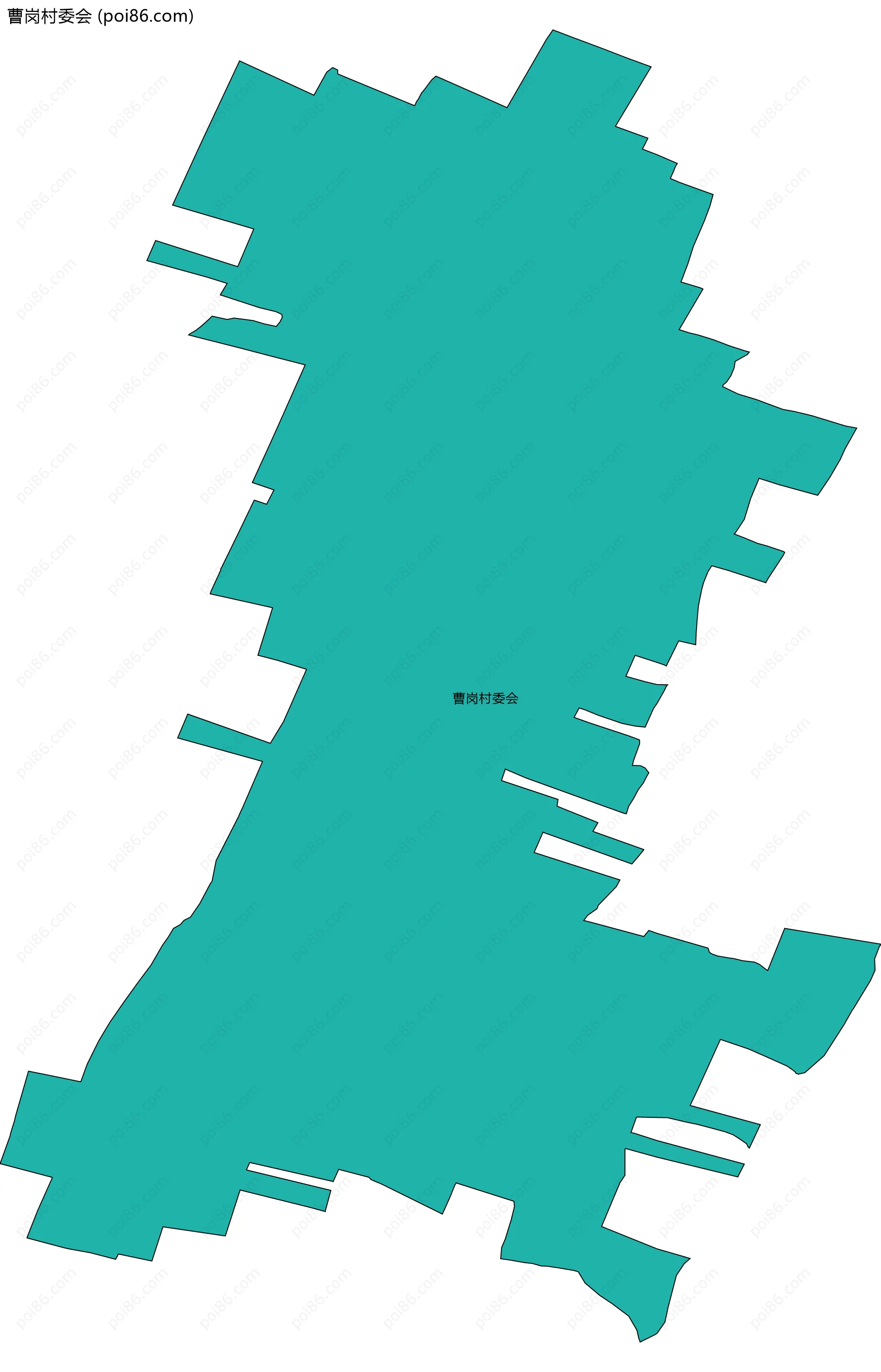 曹岗村委会边界地图