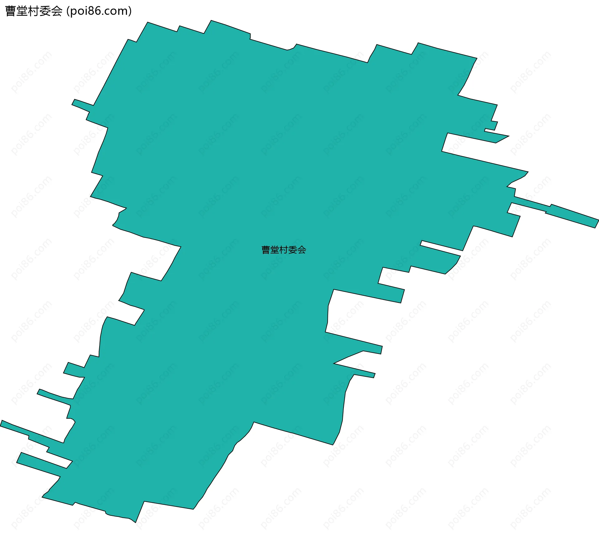 曹堂村委会边界地图