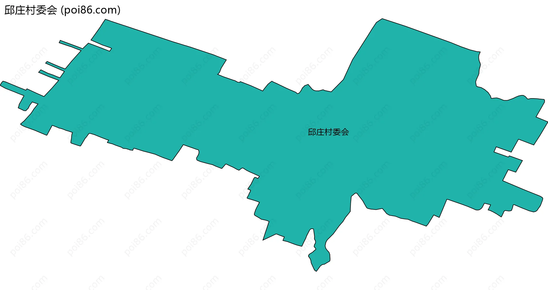 邱庄村委会边界地图