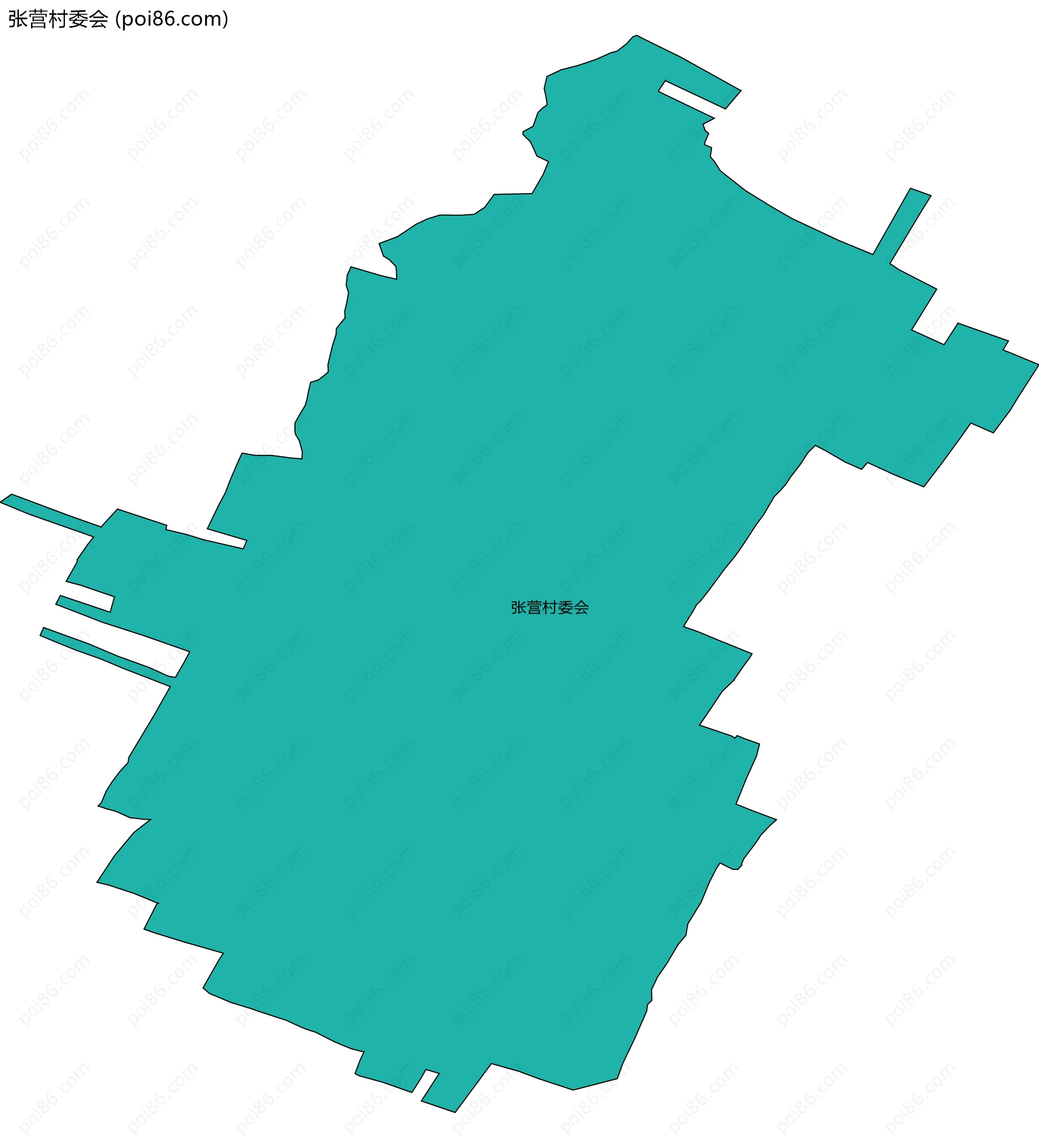 张营村委会边界地图