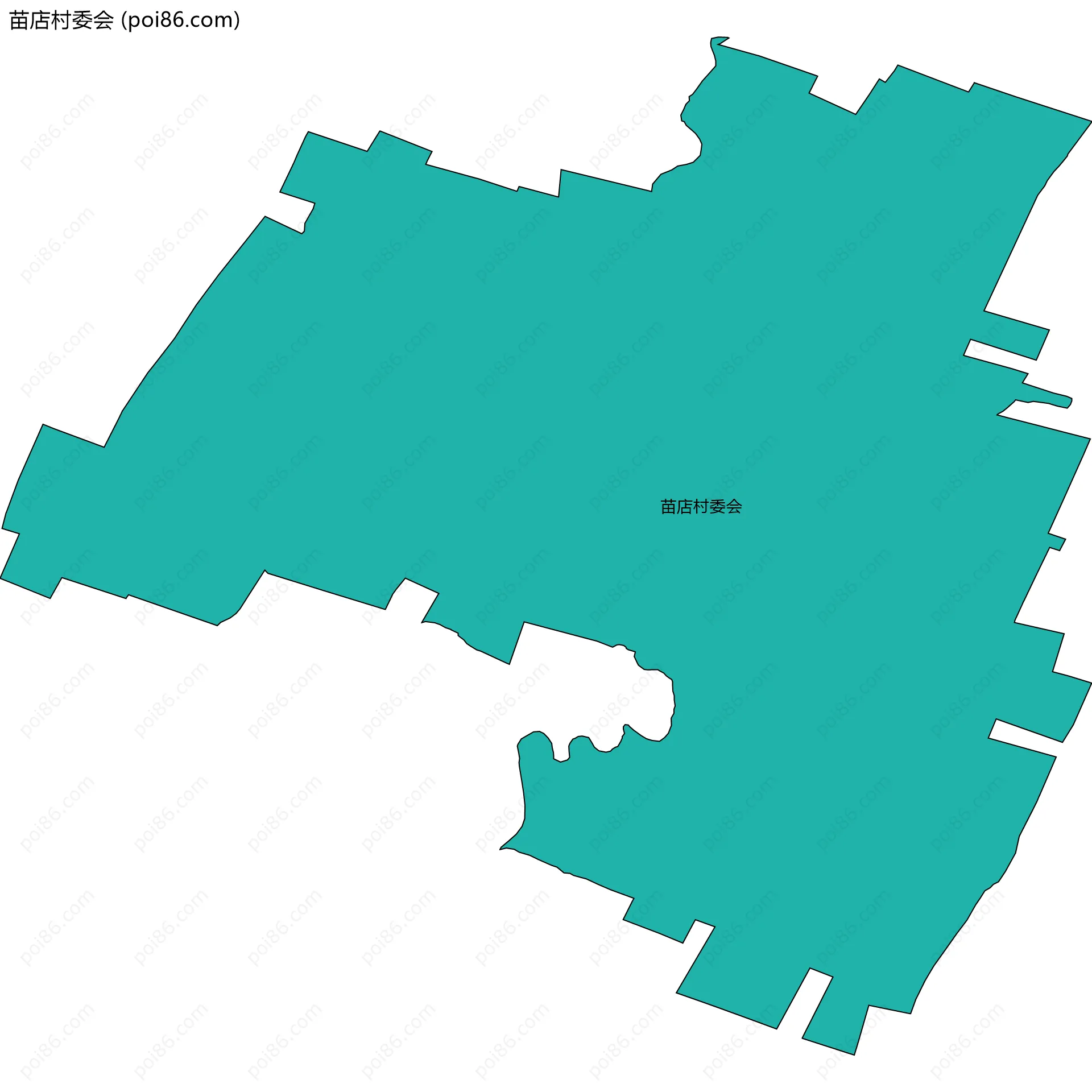 苗店村委会边界地图