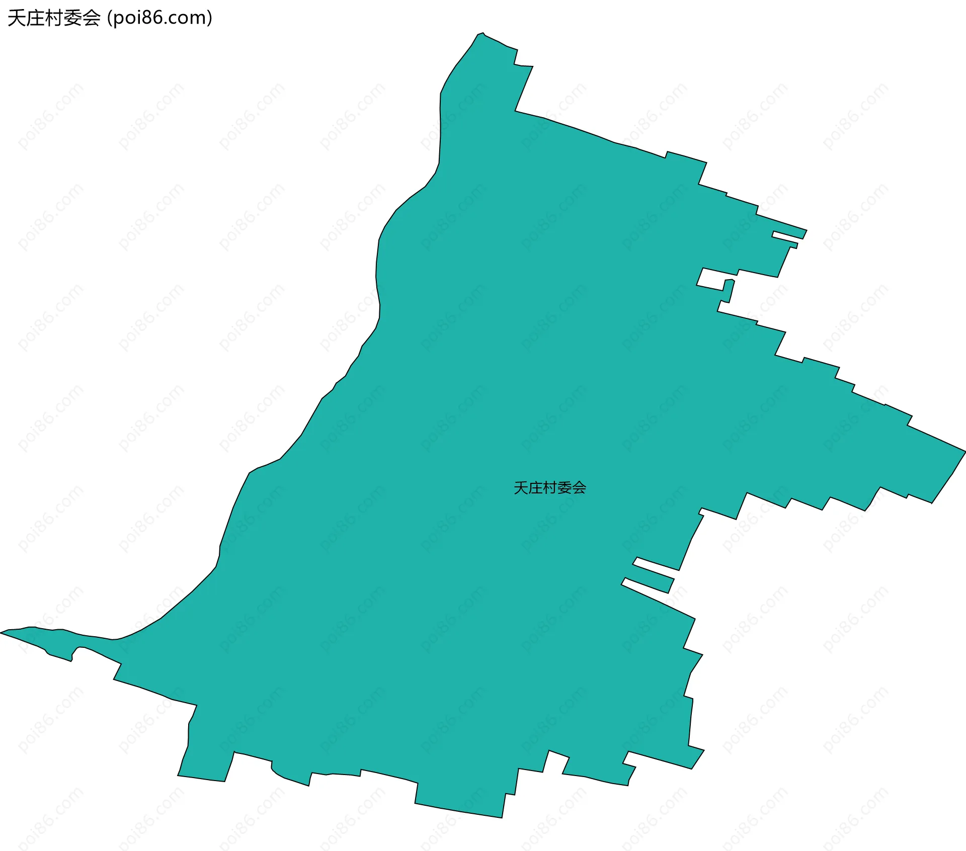 夭庄村委会边界地图
