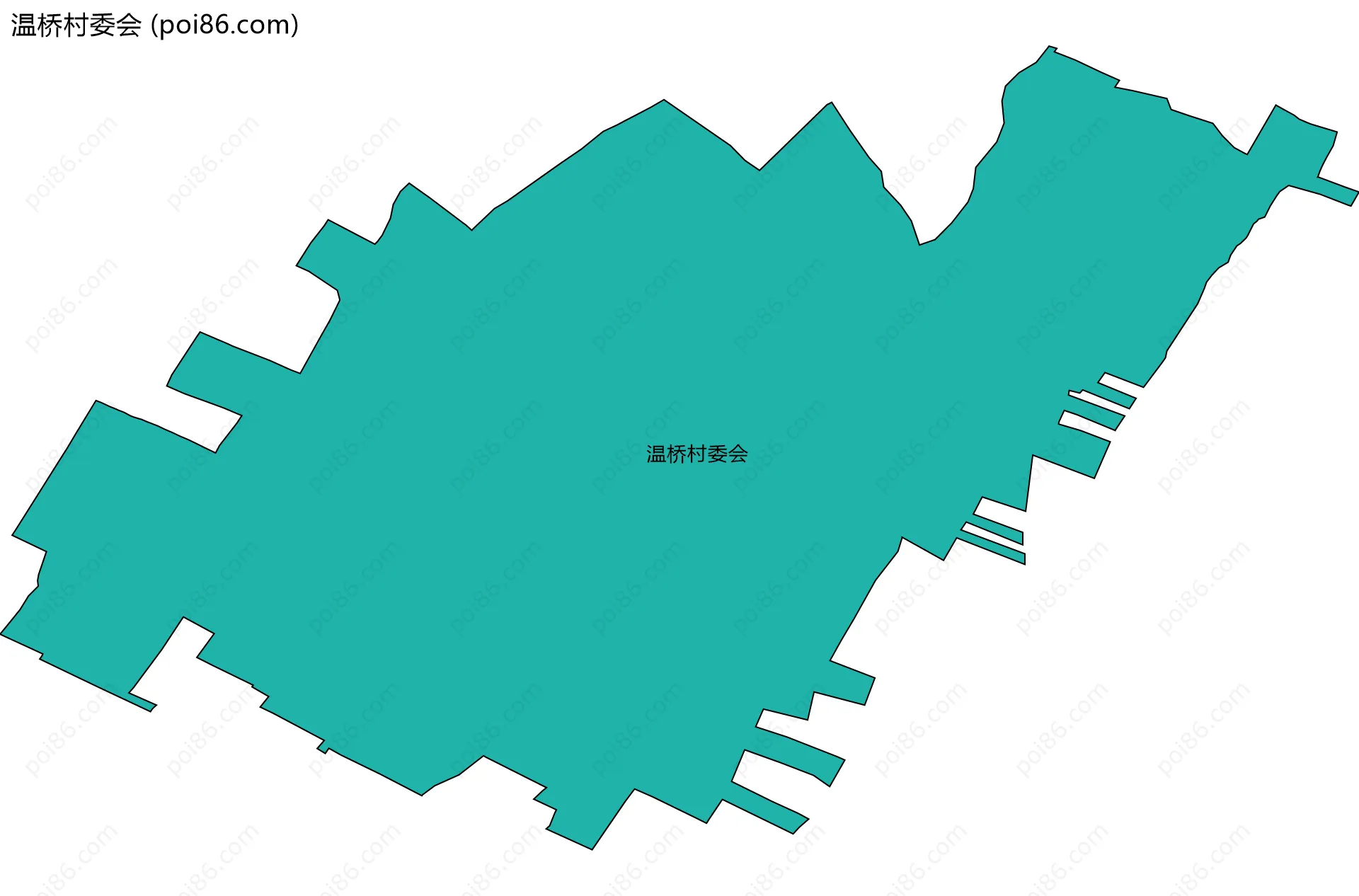 温桥村委会边界地图