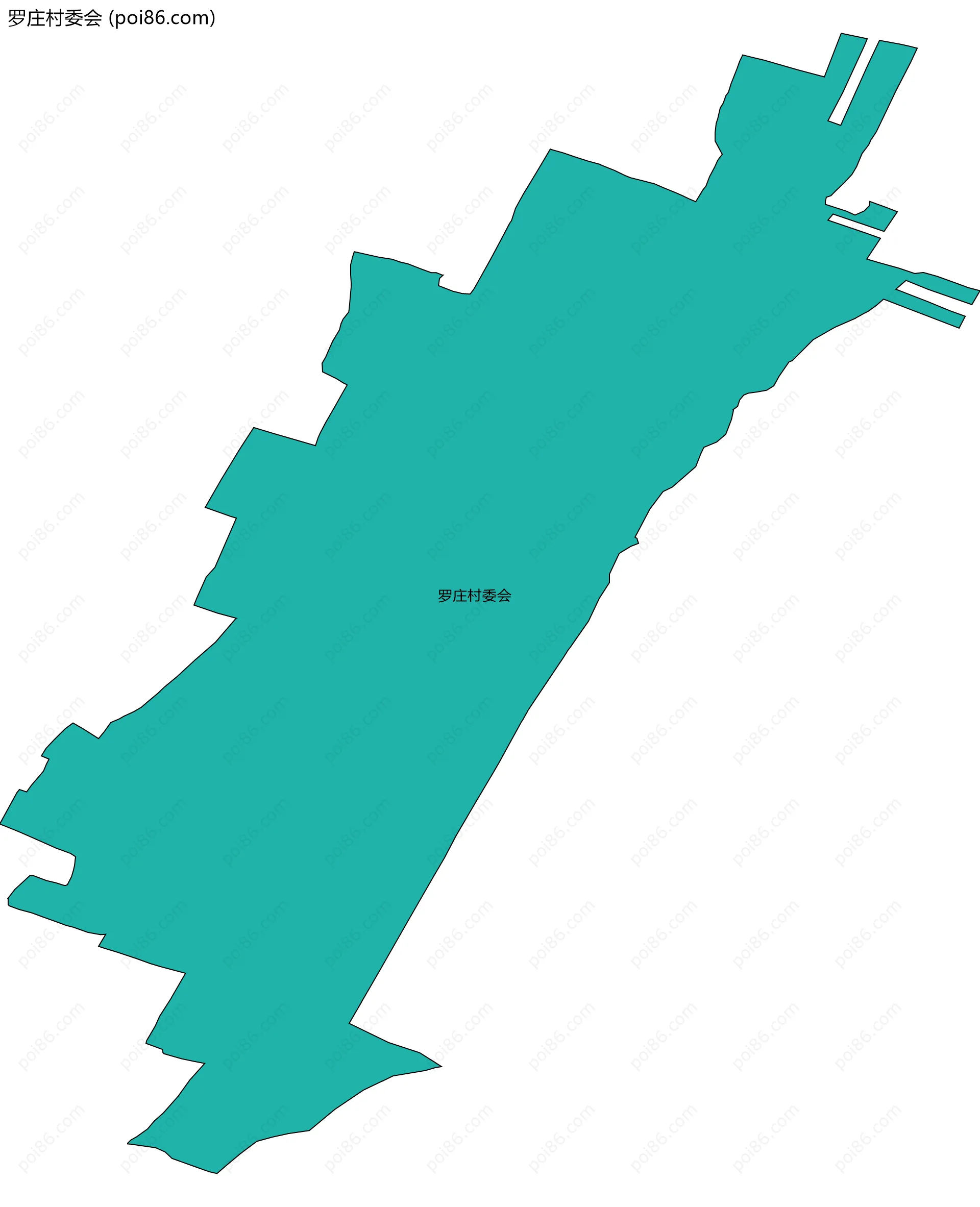 罗庄村委会边界地图