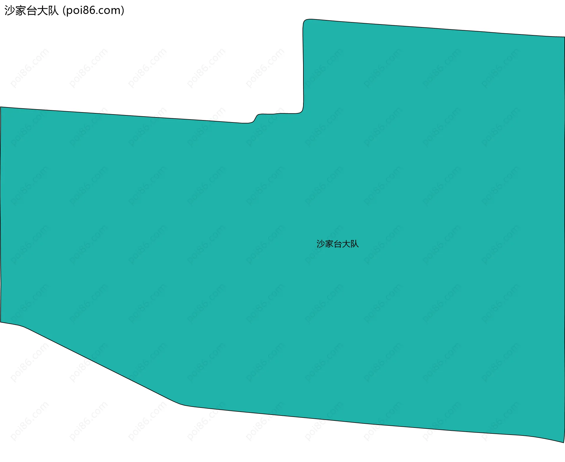 沙家台大队边界地图