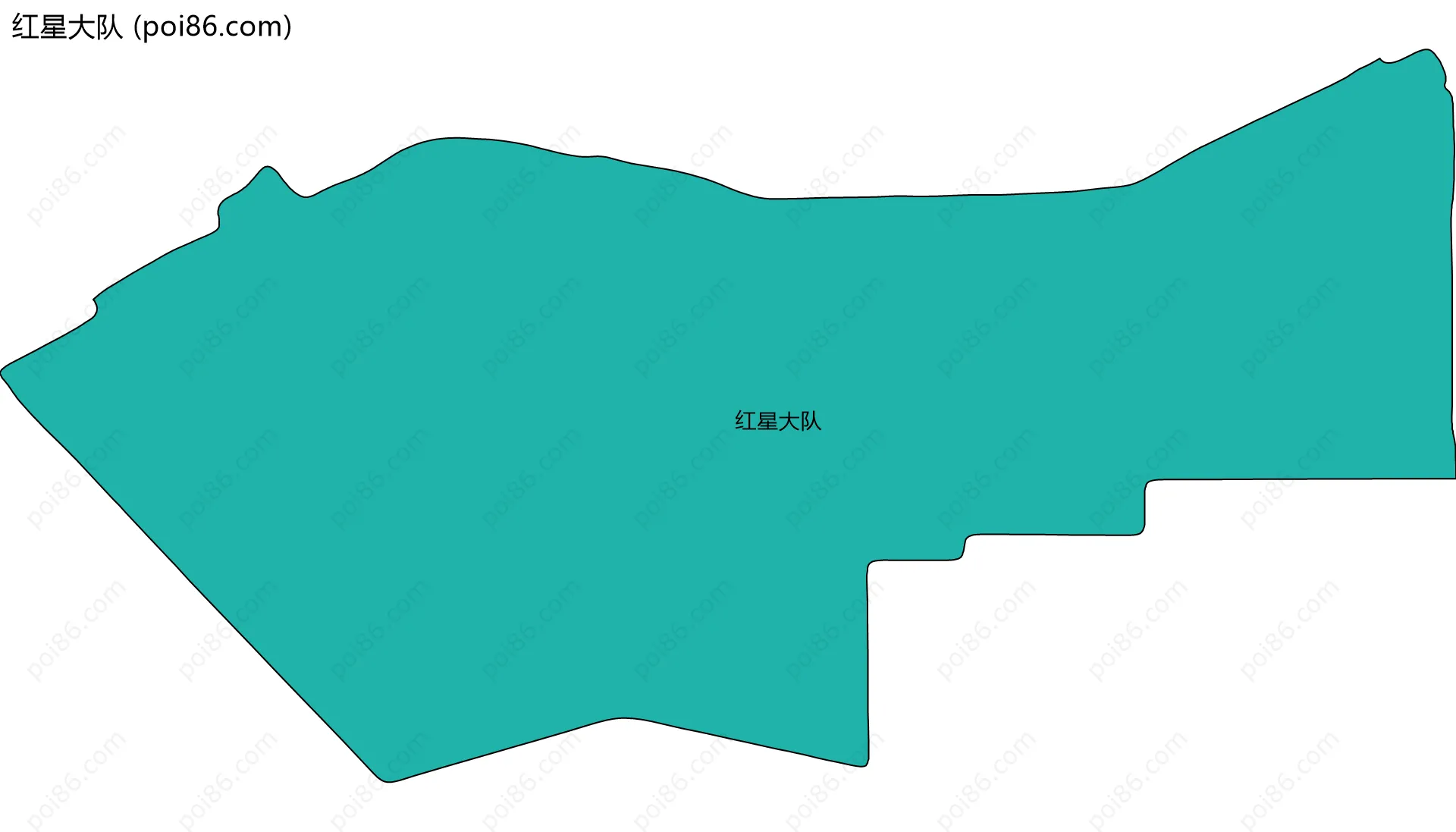 红星大队边界地图