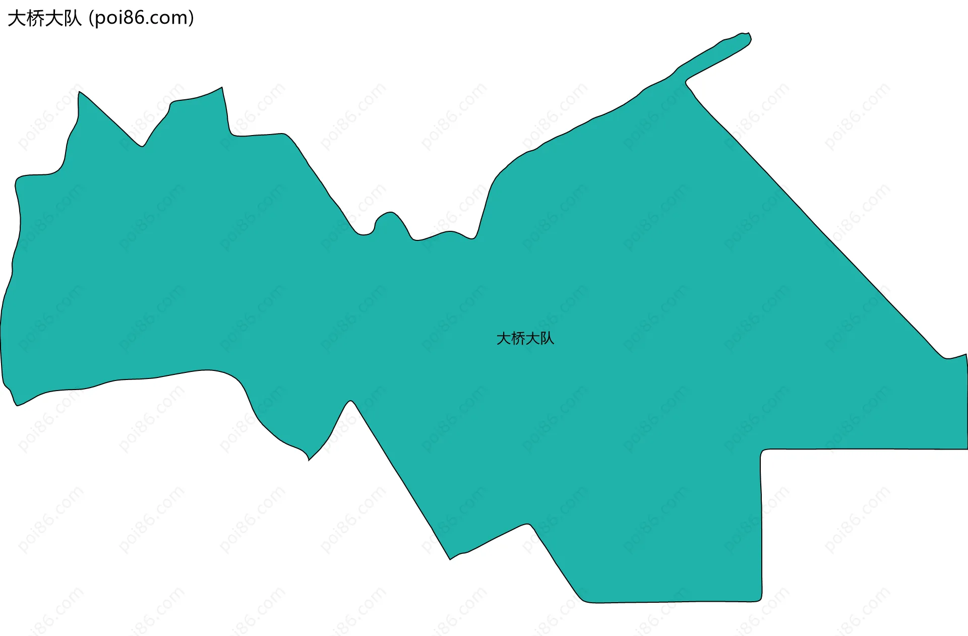 大桥大队边界地图