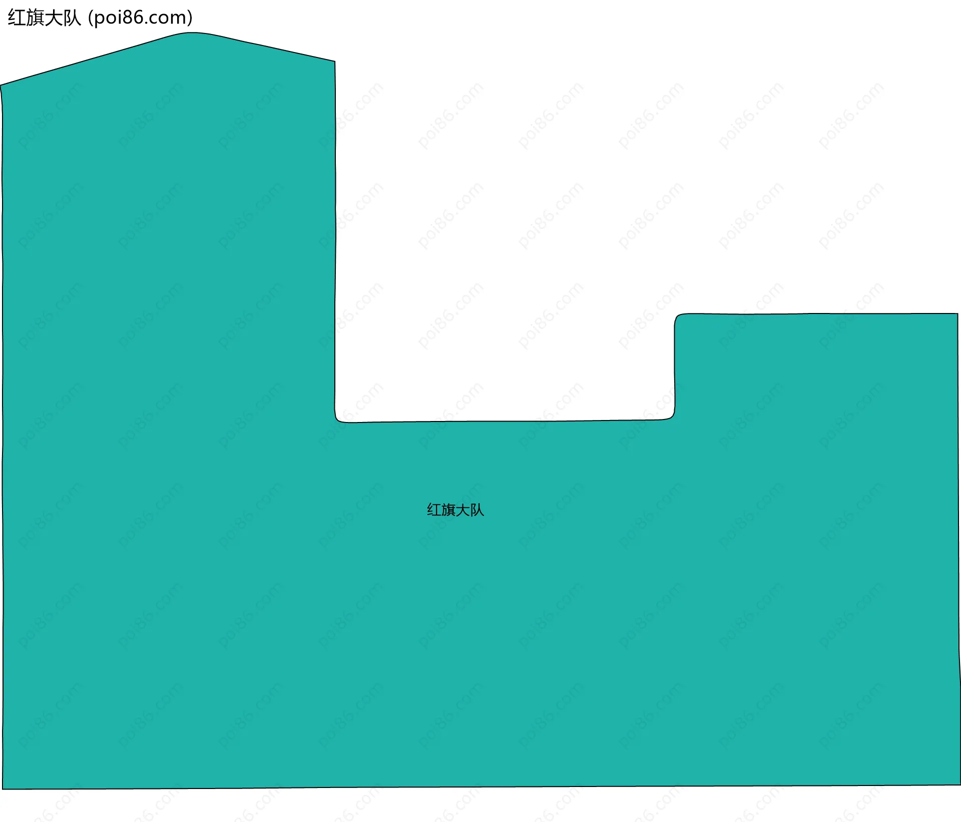 红旗大队边界地图