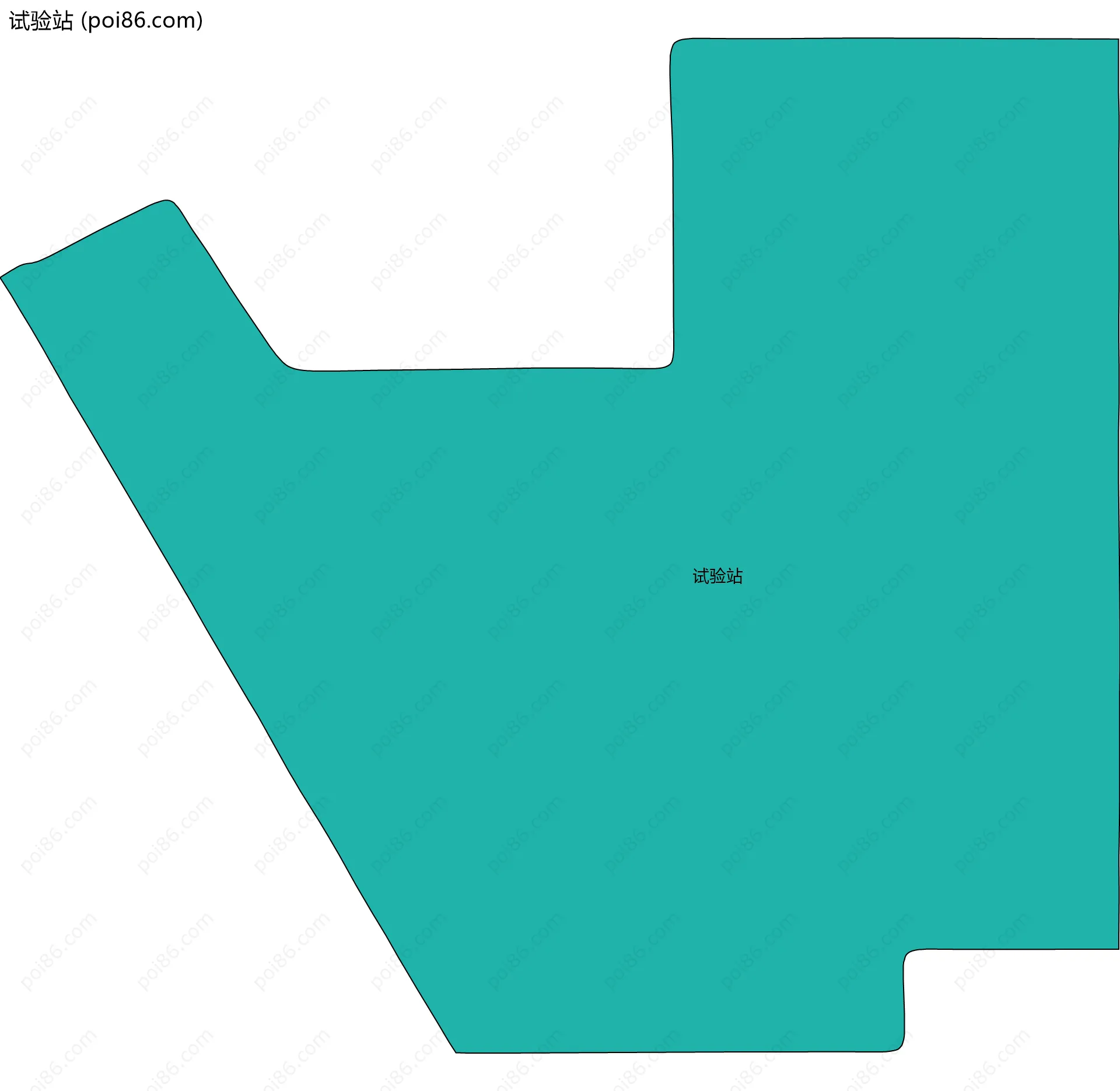 试验站边界地图
