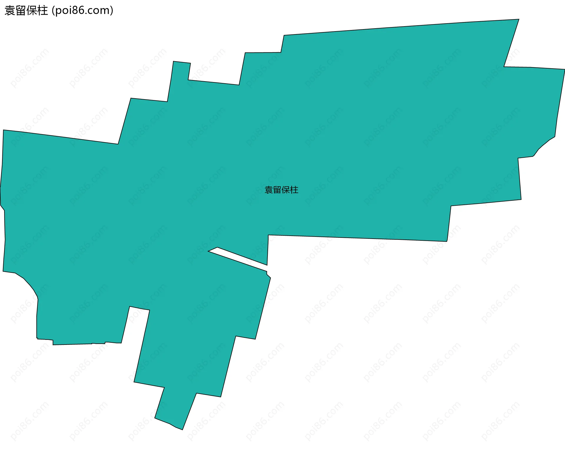 袁留保柱边界地图